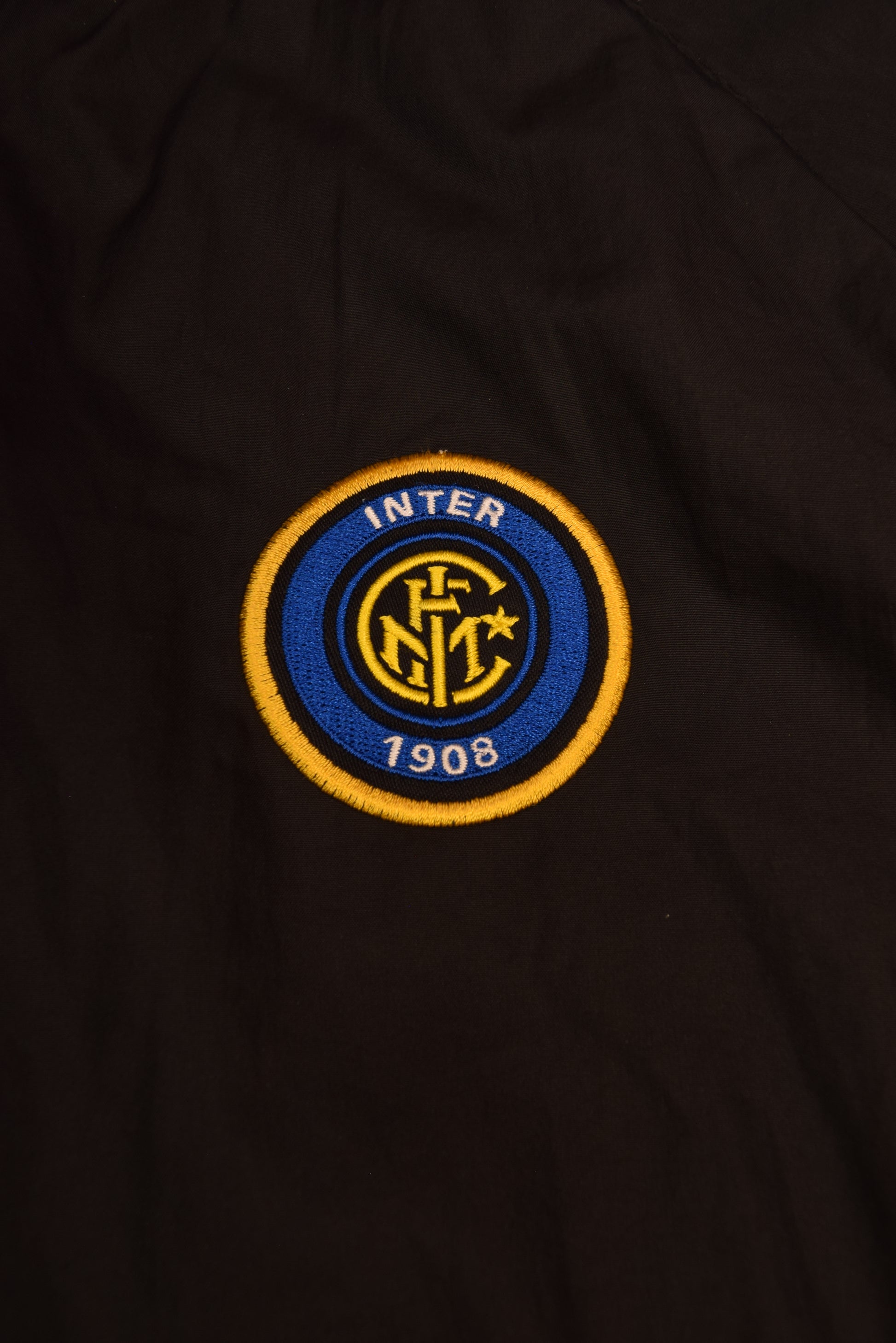 Inter Internationale Milano Nike Team 1998-2000 Light Football Jacket / Shell Size M Blue Black