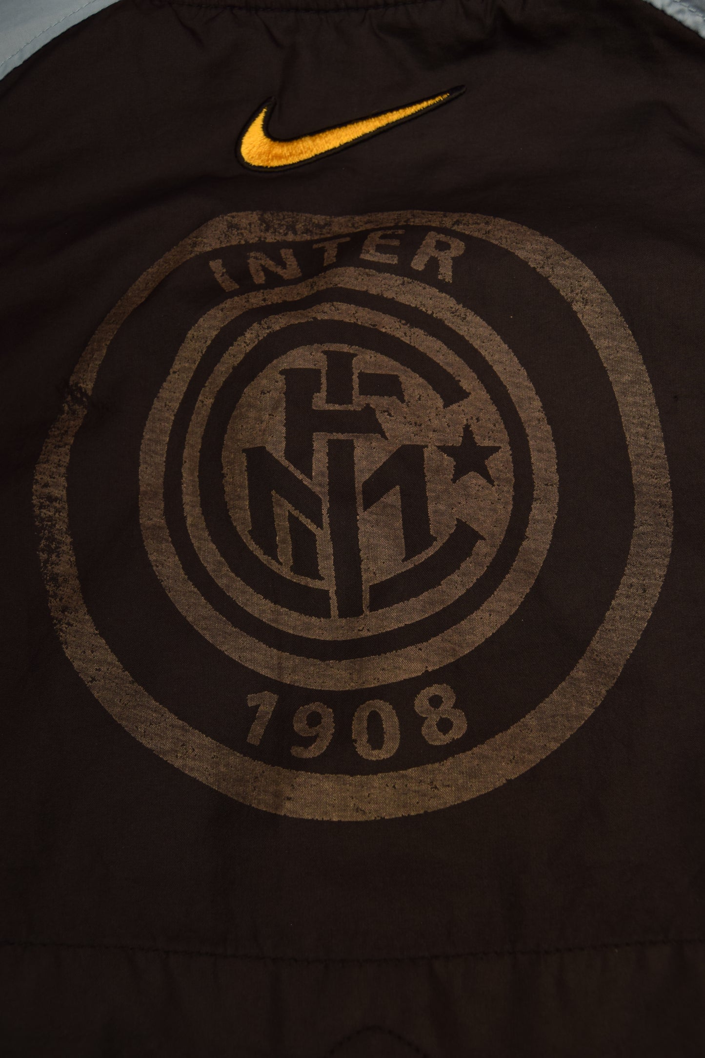 Inter Internationale Milano Nike Team 1998-2000 Light Football Jacket / Shell Size M Blue Black