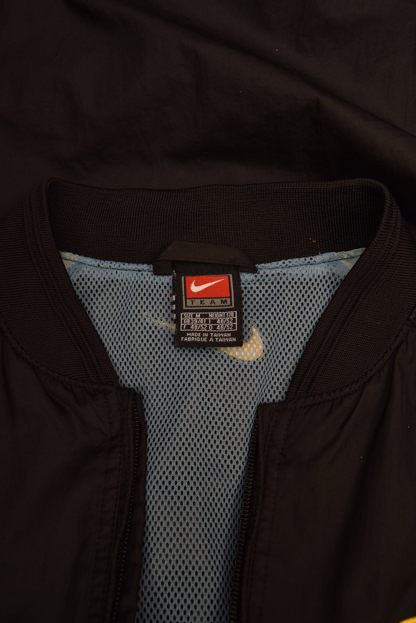 Inter Internationale Milano Nike Team 1998-2000 Light Football Jacket / Shell Size M Blue Black