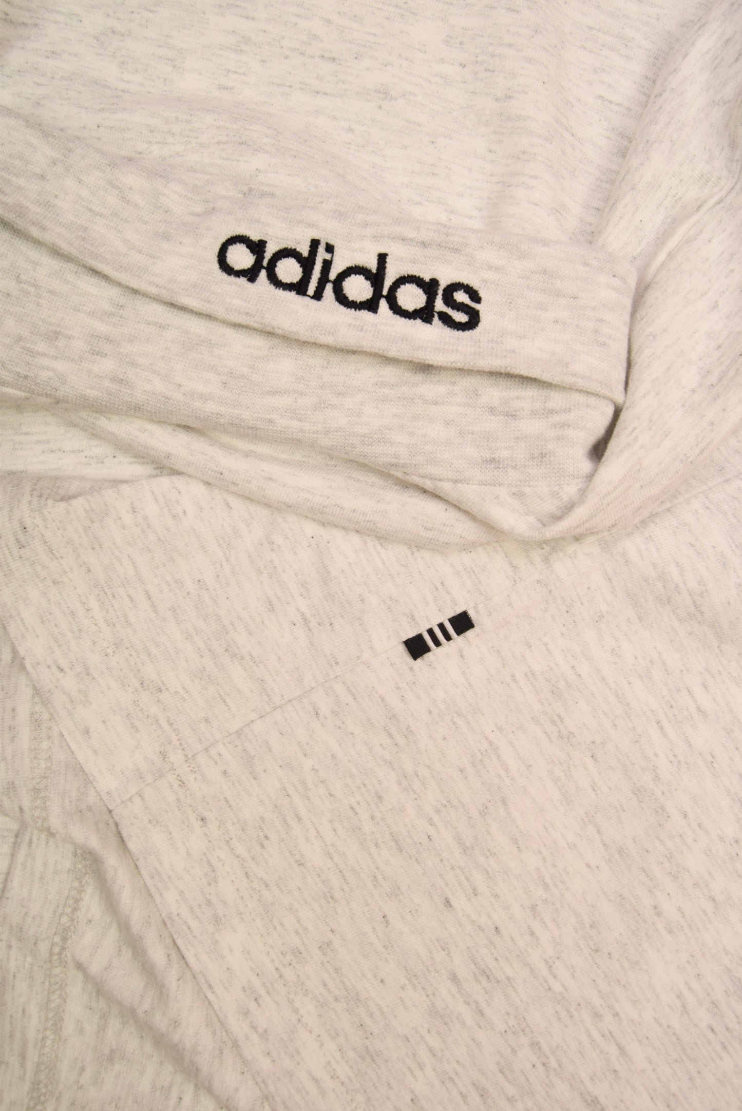 Vintage 90's Adidas Turtleneck / Roll-Neck Grey Size L 100%Cotton