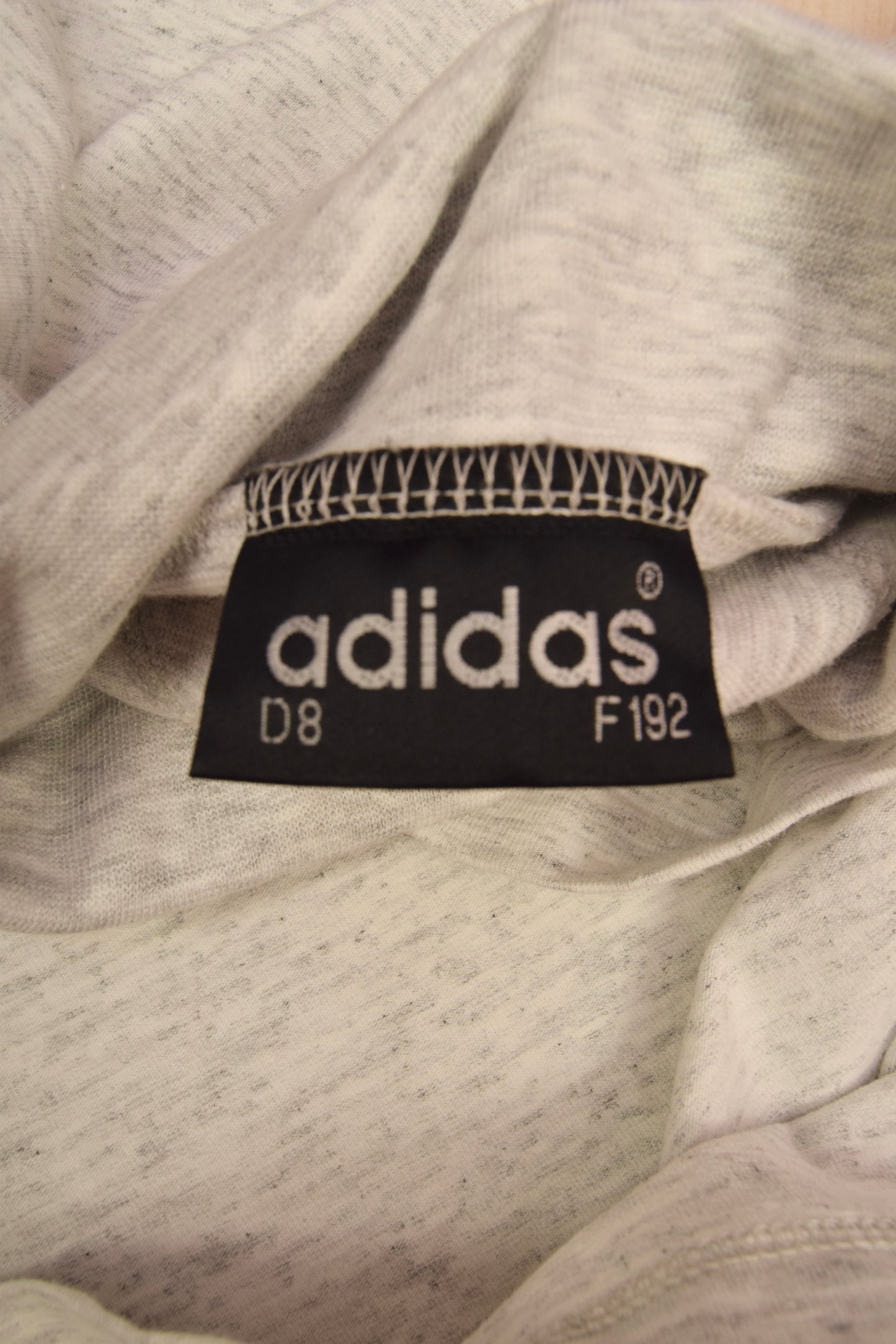 Vintage 90's Adidas Turtleneck / Roll-Neck Grey Size L 100%Cotton