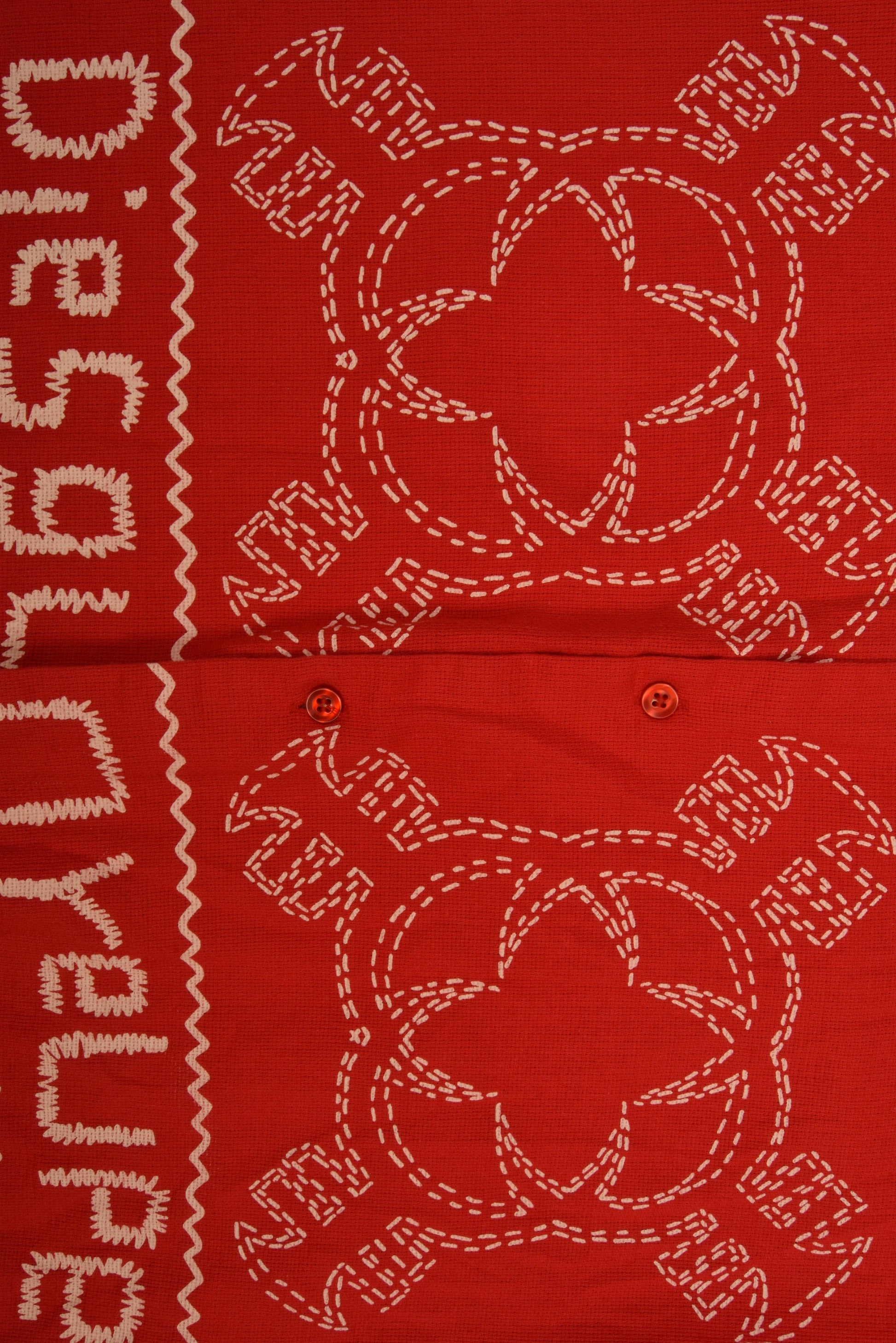 Y2K Diesel Shirt Size XL Red Cotton