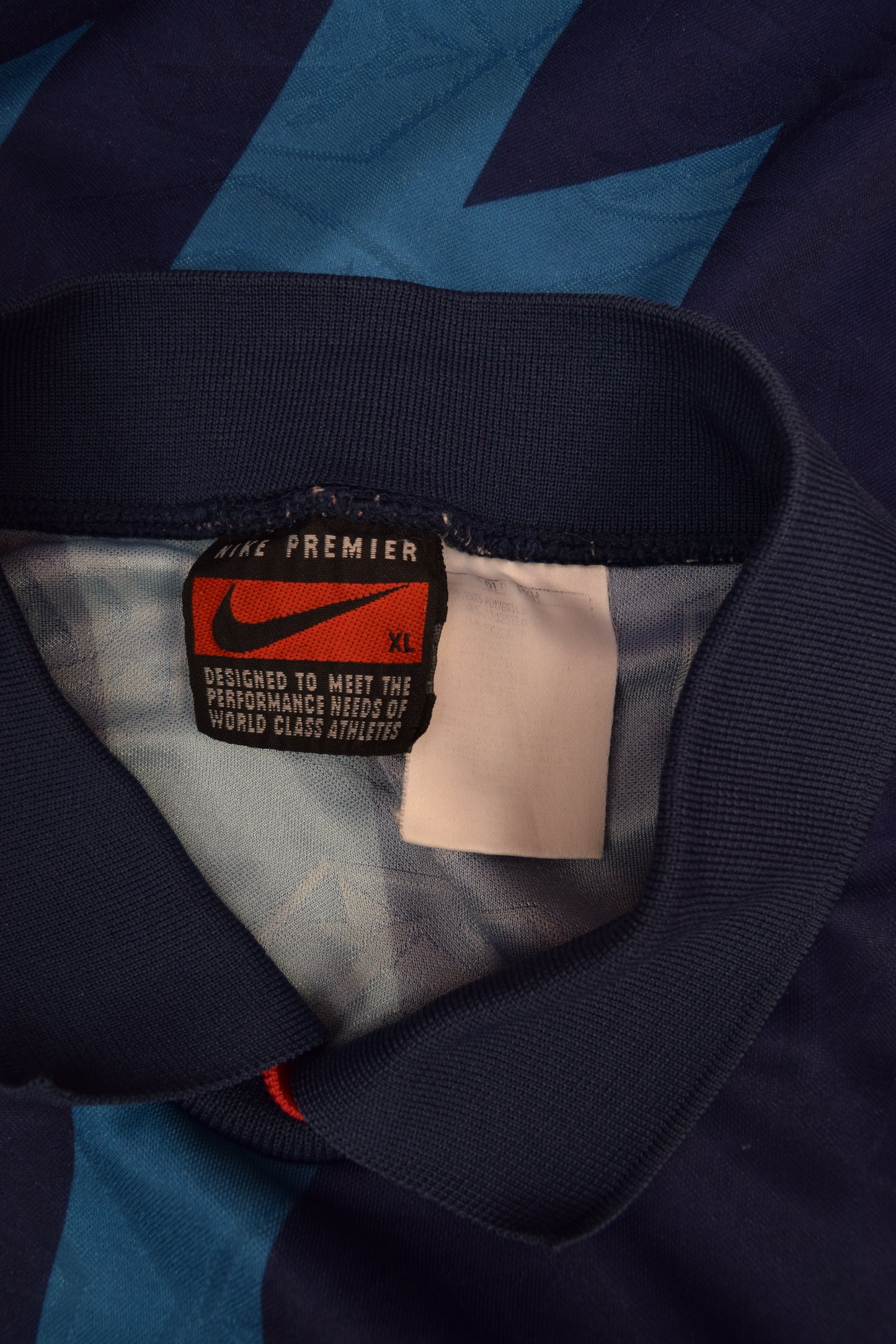 Authentic Arsenal Nike Premier 1995 - 1996 Away Football Shirt JVC Blue Size XL Zig Zag Thunder