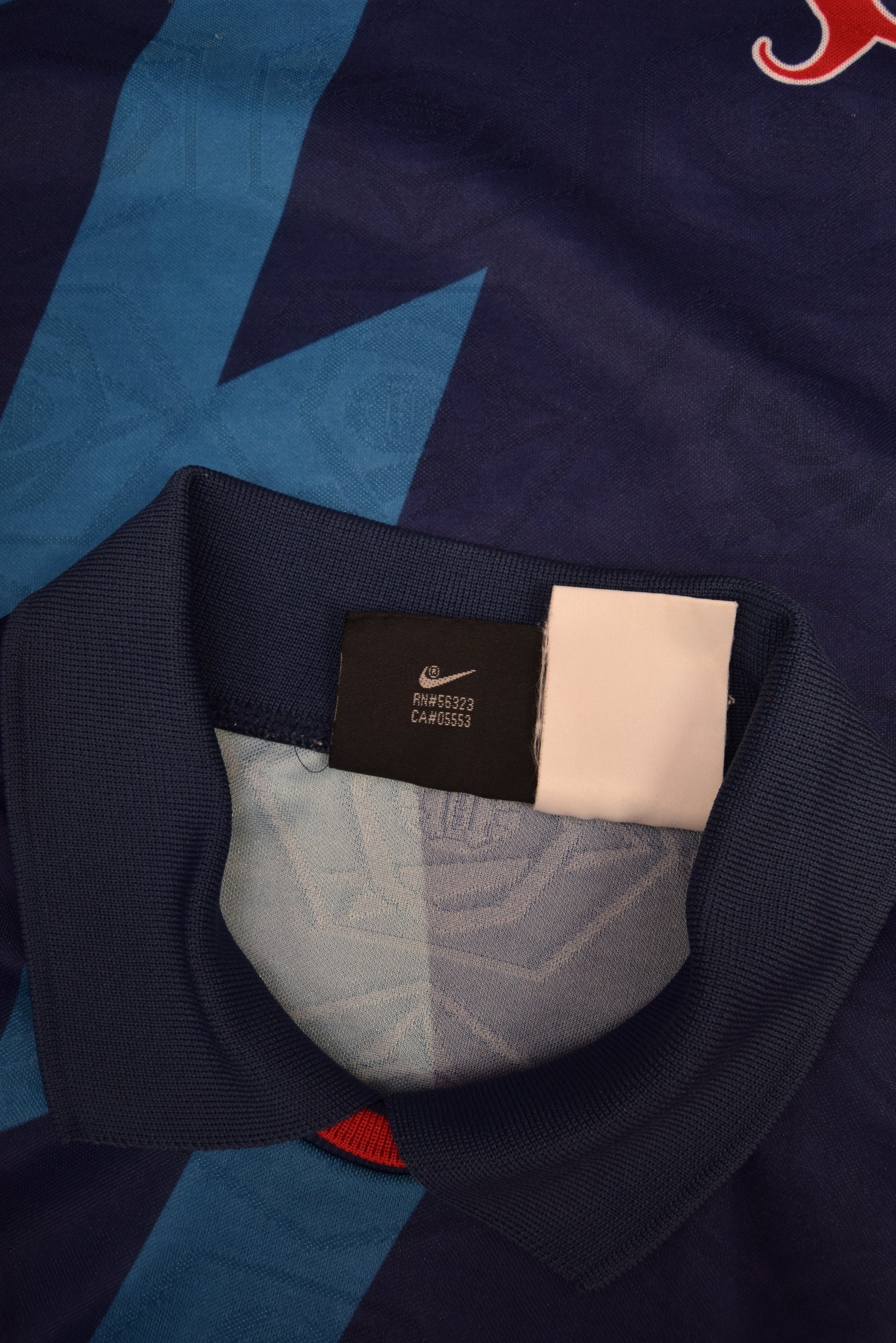 Authentic Arsenal Nike 1995 - 1996 Away Football Shirt JVC Blue Size M Zig Zag Thunder