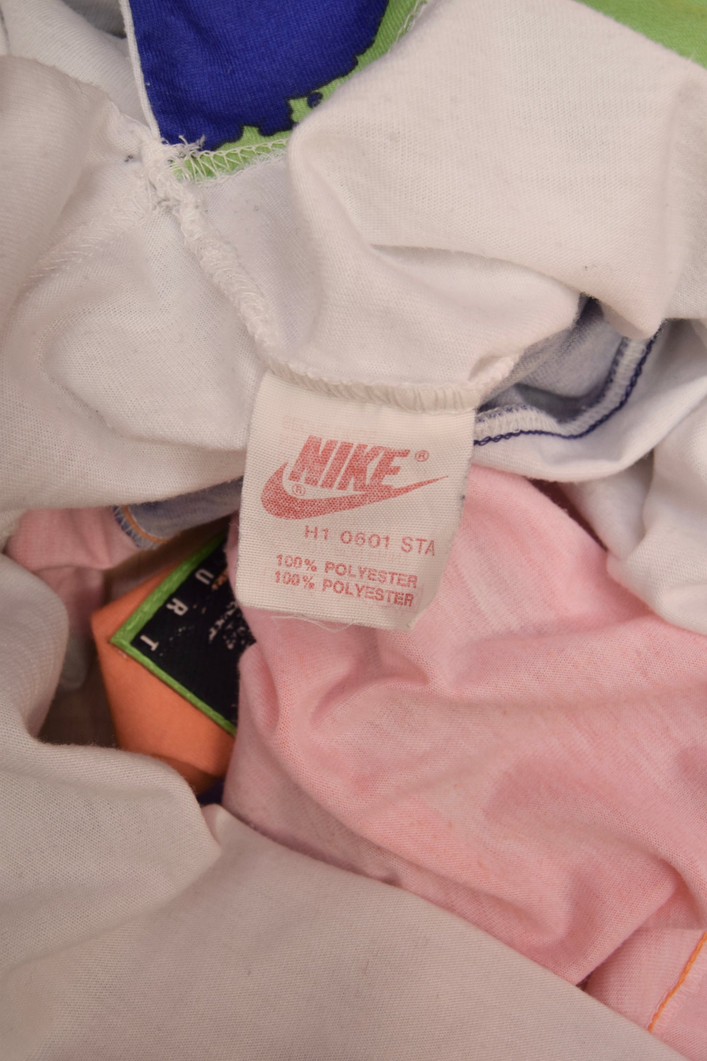 Vintage 90's Nike Challenge Court Tennis Boxy Zip Polo Shirt Size L Green Orange Blue Made in Italy Andre Agassi