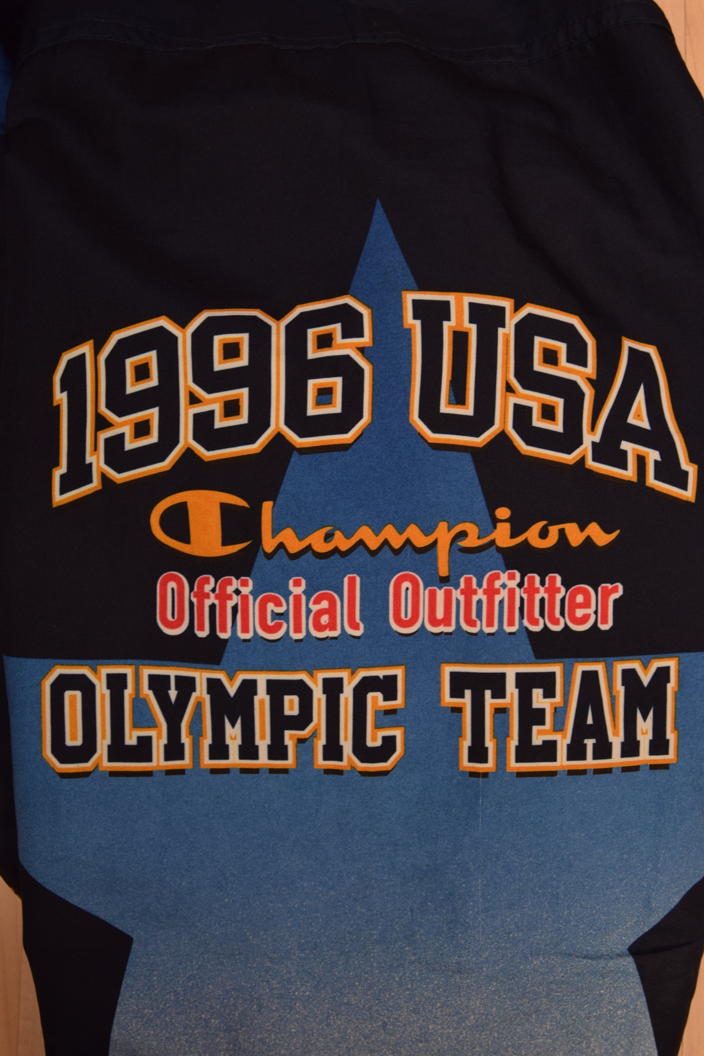 USA Atlanta 1996 Champion Jacket Official Outfitter Olympic Team Size XXL Blue