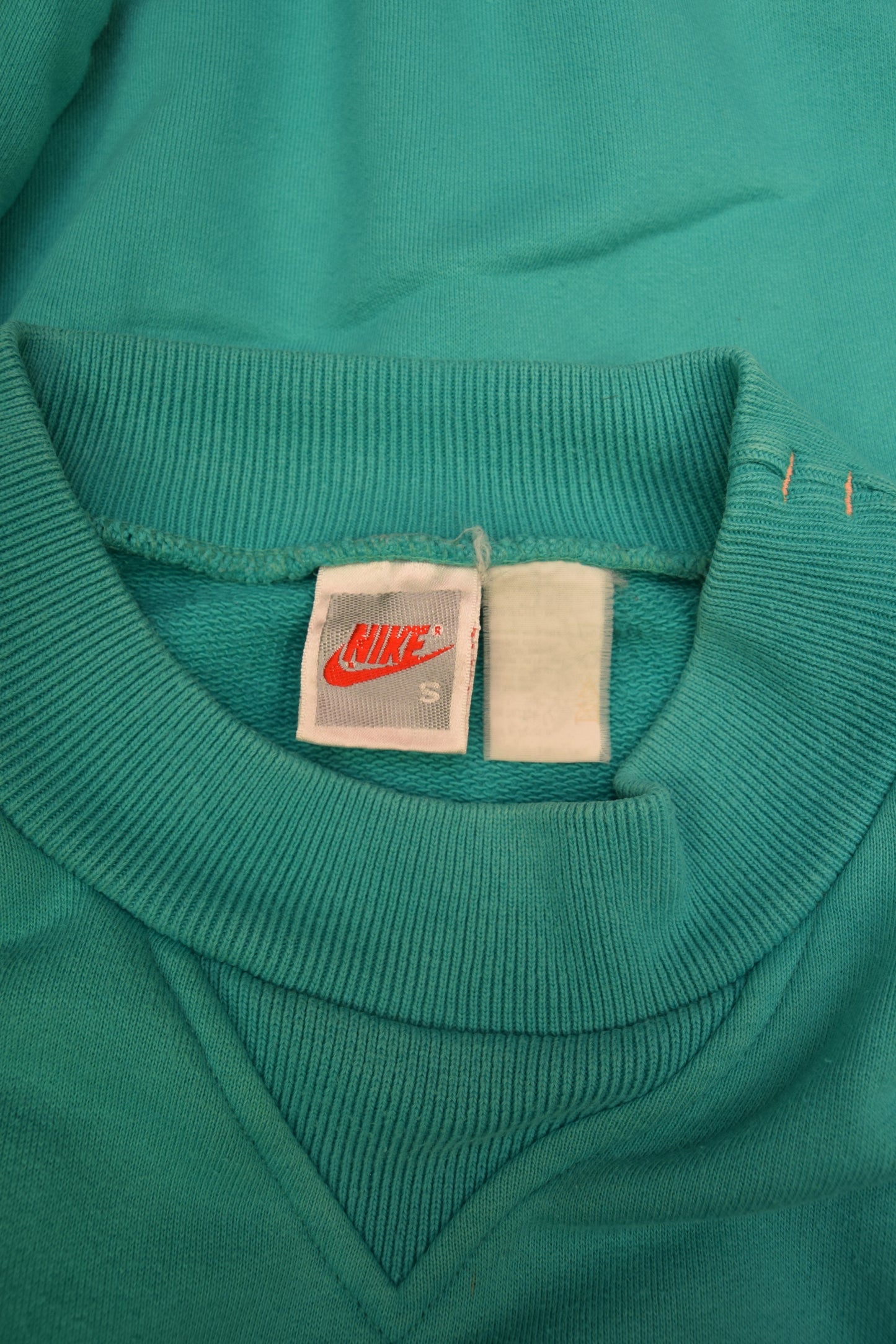 90's Vintage Nike Sweatshirt Crew Neck Green Abstract Size M L