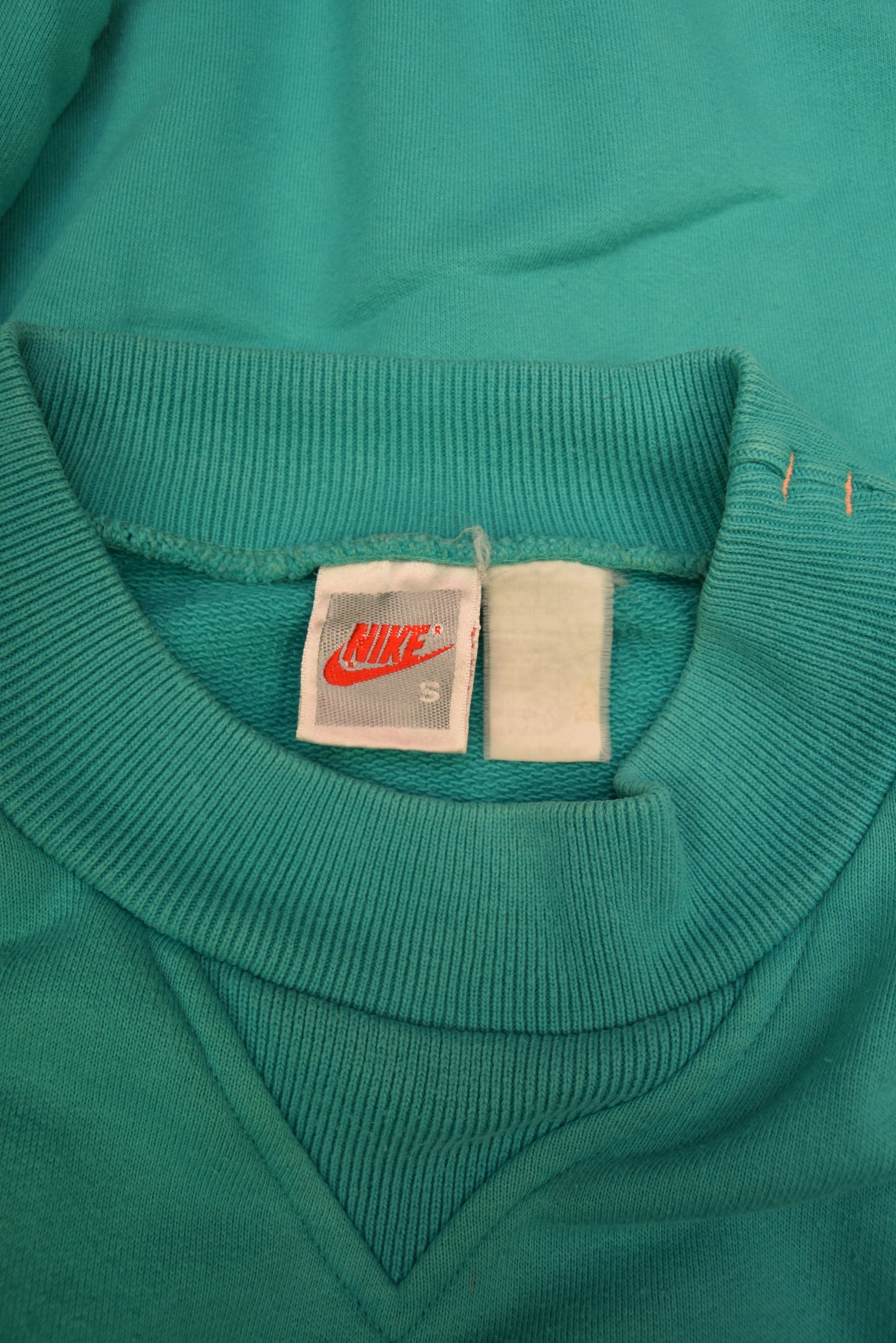 90's Vintage Nike Sweatshirt Crew Neck Green Abstract Size M L