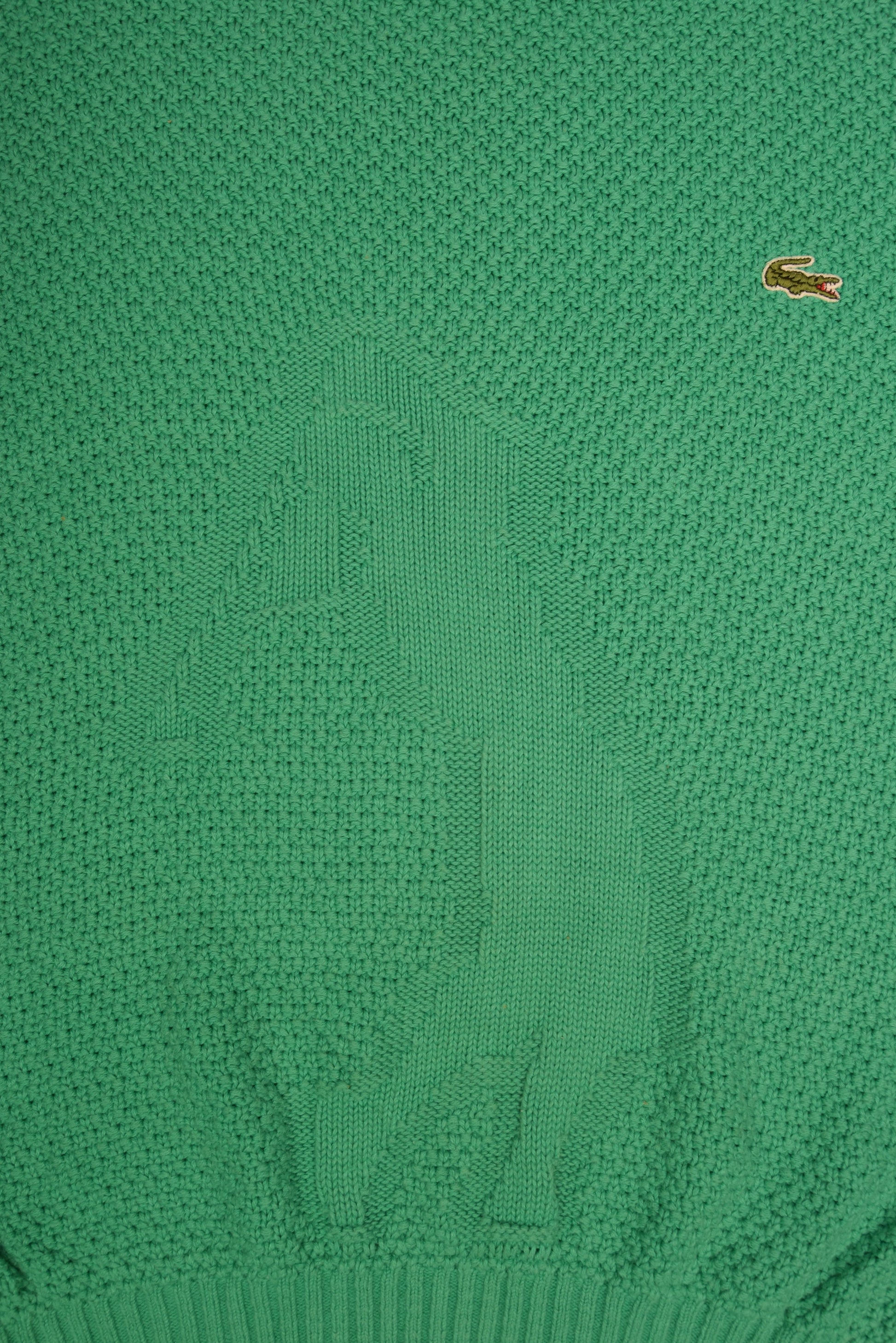 Vintage 80's Lacoste Chemise Made in France Green Golf Player Size S-M Cotton