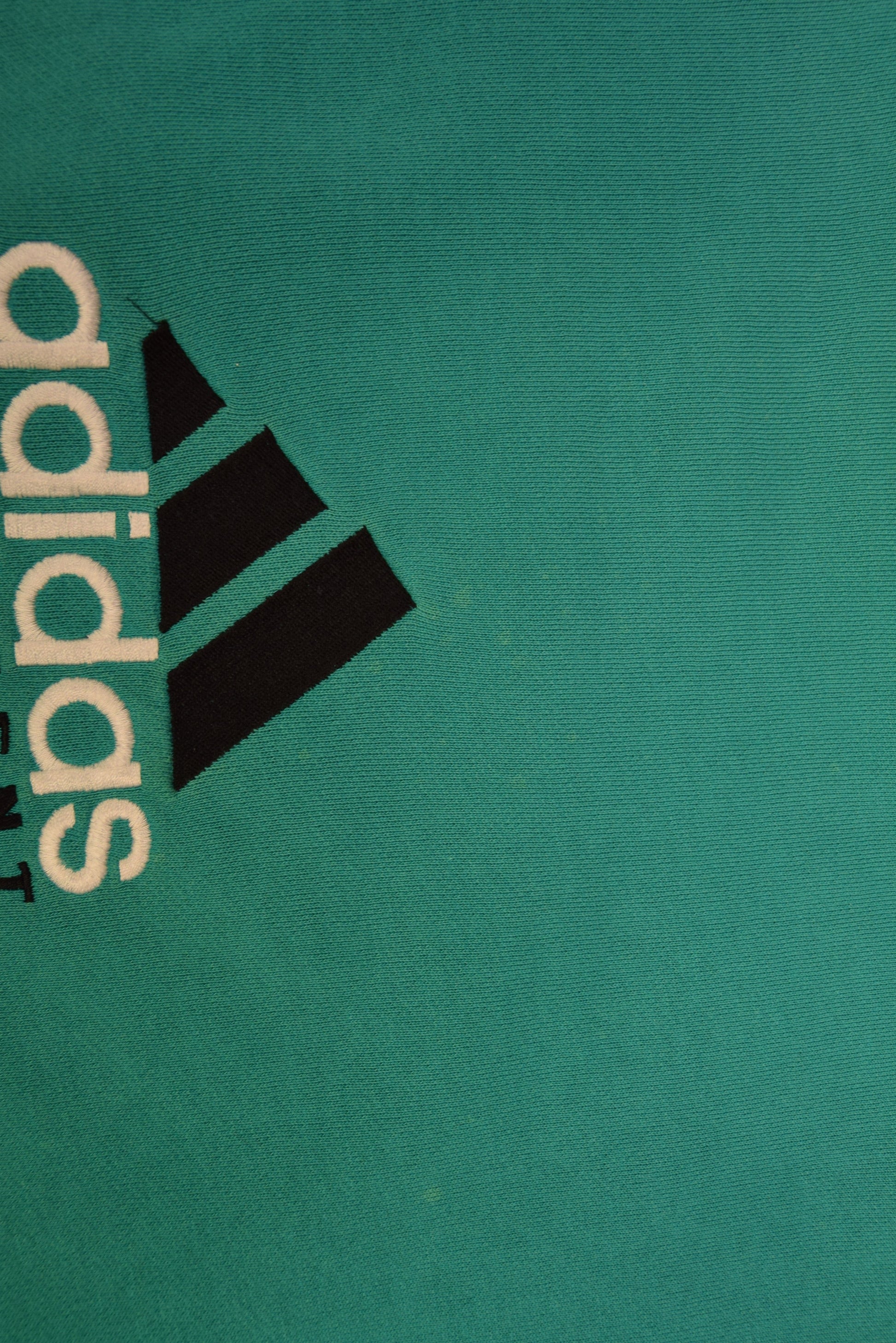 Vintage 90's Adidas Equipment Crewneck Sweatshirt Green Cotton Size M-L