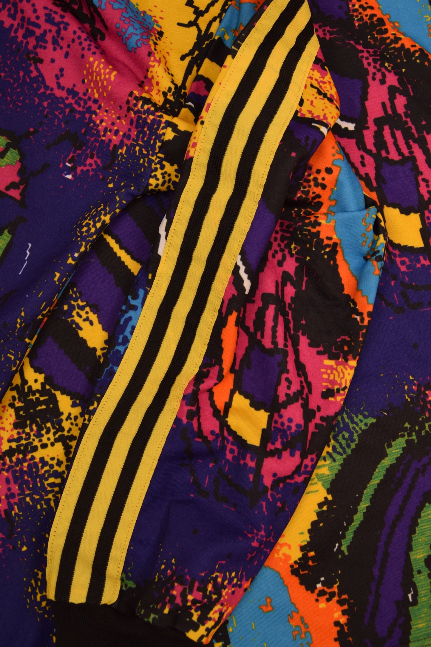 AS Monaco Adidas 1992 - 1993 Goalkeeper Football Shirt Template Size M Abstract Colorful Pattern