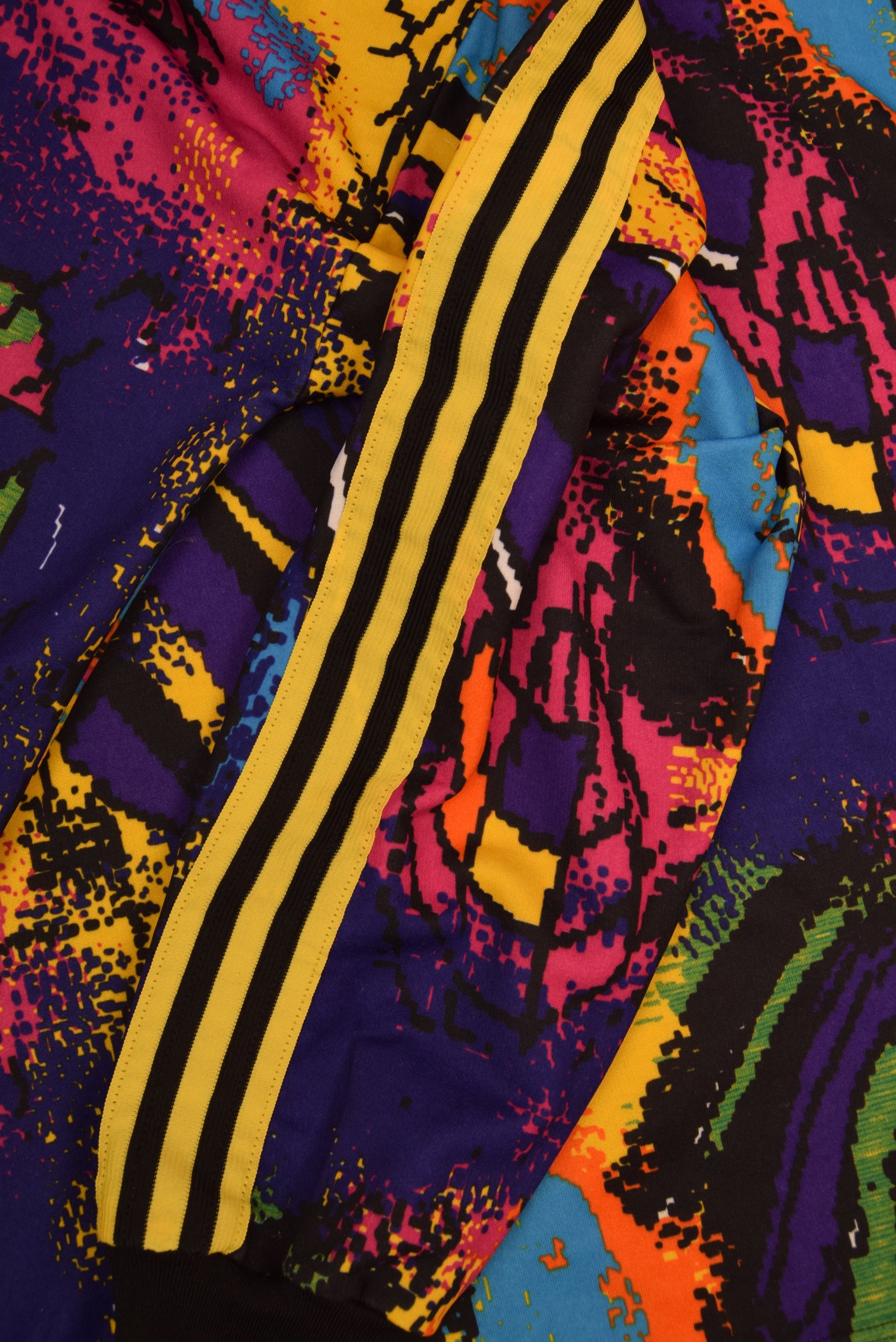 AS Monaco Adidas 1992 - 1993 Goalkeeper Football Shirt Template Size M Abstract Colorful Pattern