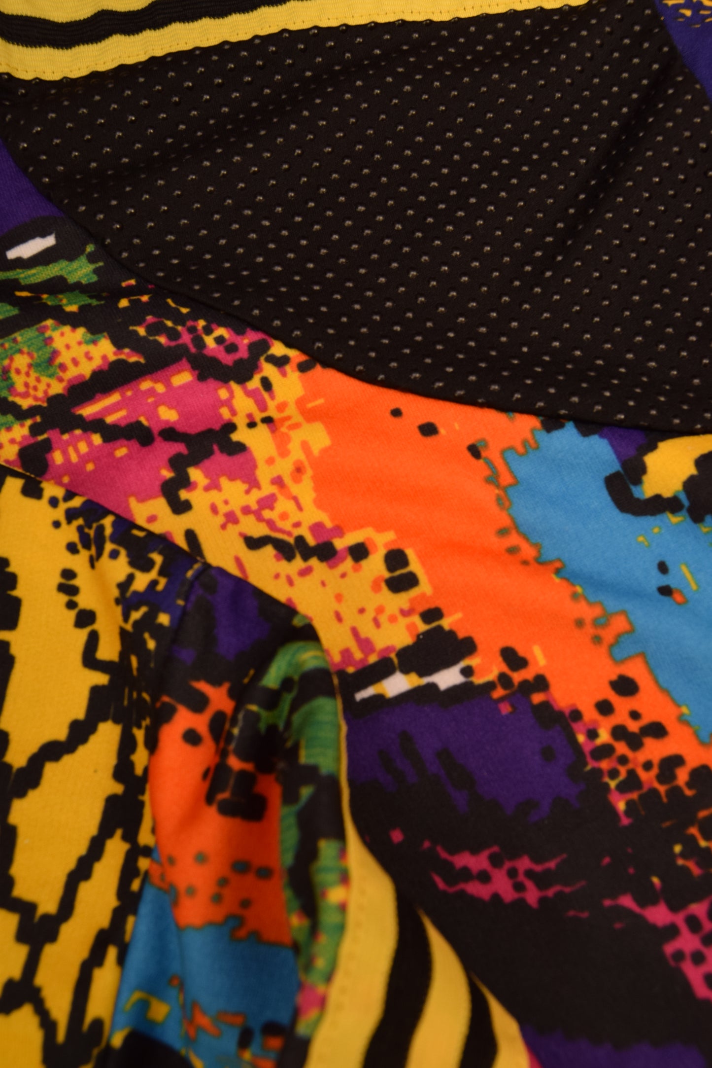 AS Monaco Adidas 1992 - 1993 Goalkeeper Football Shirt Template Size M Abstract Colorful Pattern