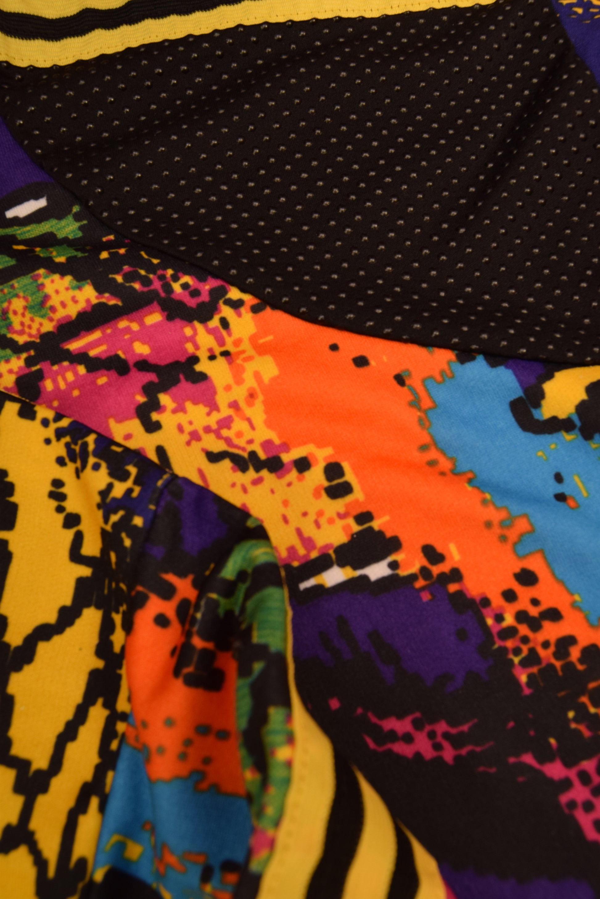 AS Monaco Adidas 1992 - 1993 Goalkeeper Football Shirt Template Size M Abstract Colorful Pattern