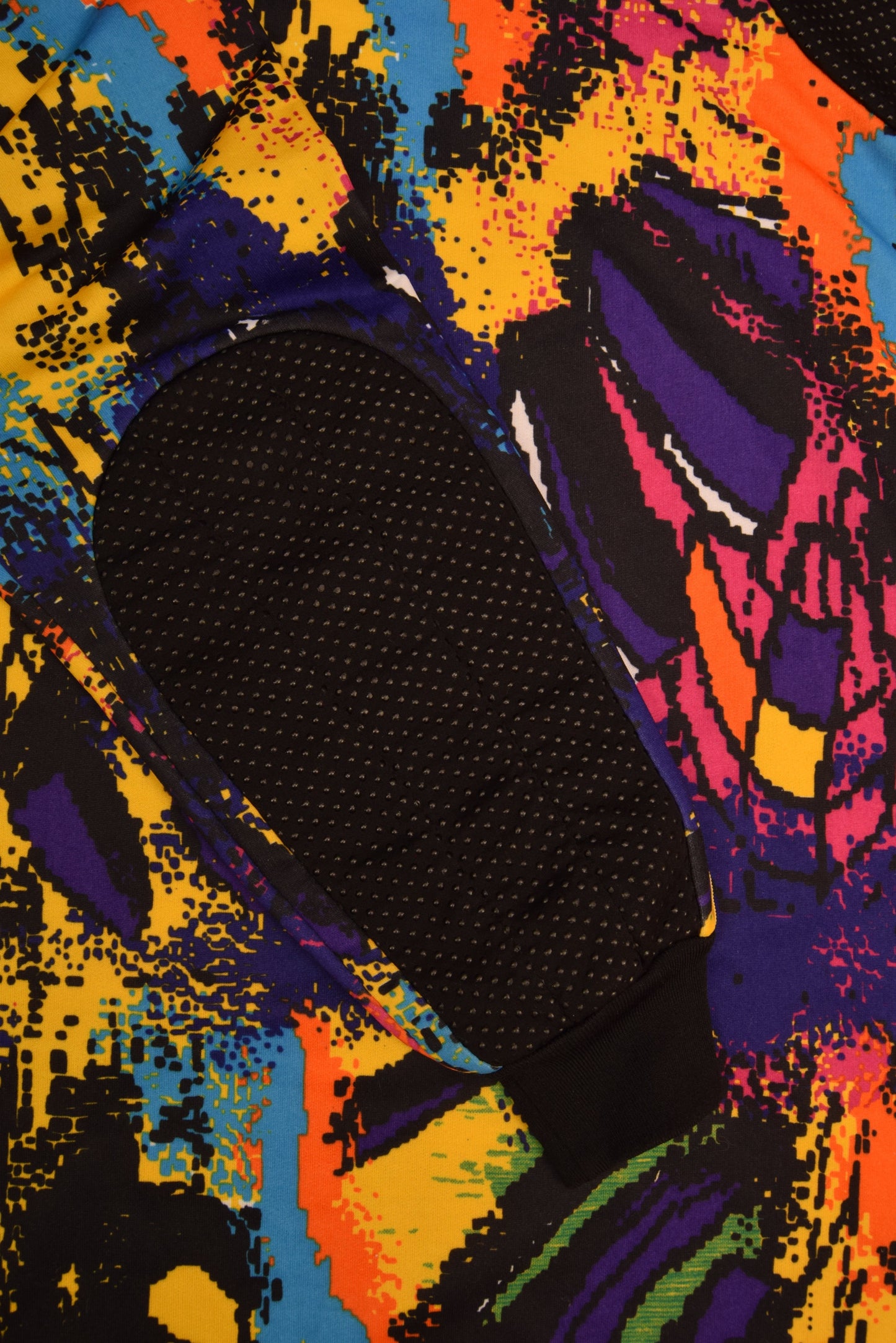 AS Monaco Adidas 1992 - 1993 Goalkeeper Football Shirt Template Size M Abstract Colorful Pattern