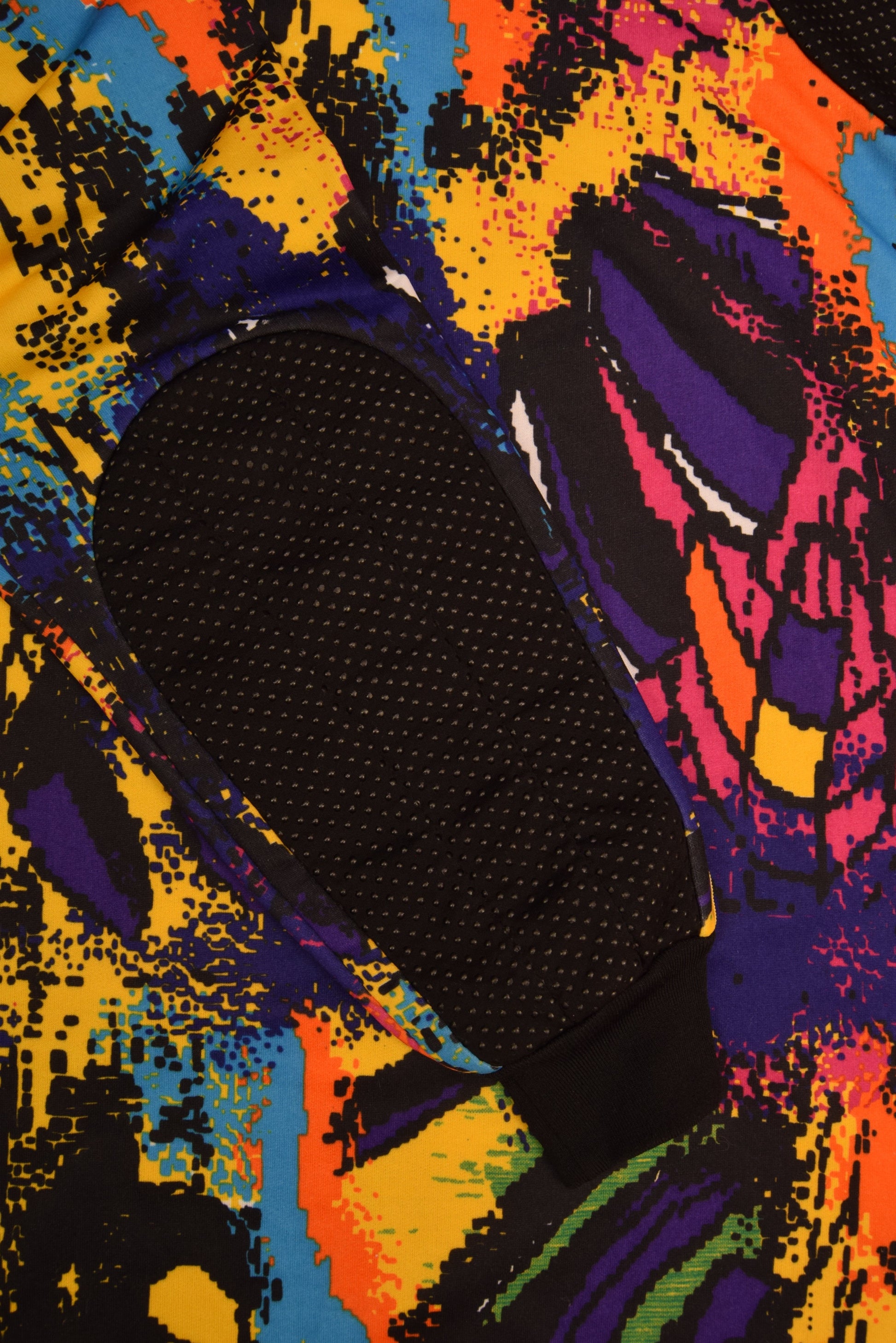 AS Monaco Adidas 1992 - 1993 Goalkeeper Football Shirt Template Size M Abstract Colorful Pattern