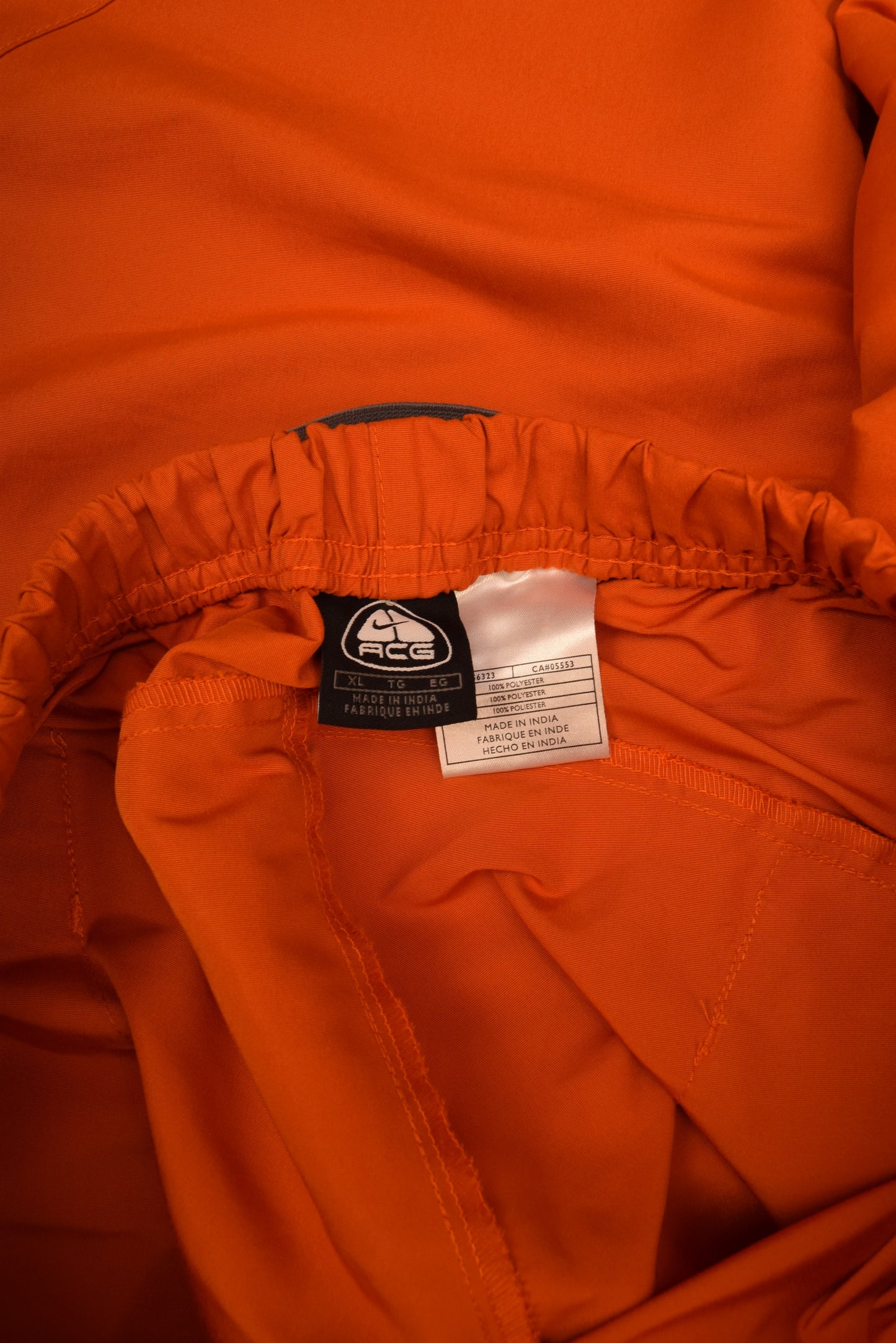 Y2K Nike ACG Trail Hiking Pants With Adjustable Waistband Technical Gorpcore Size XL Orange