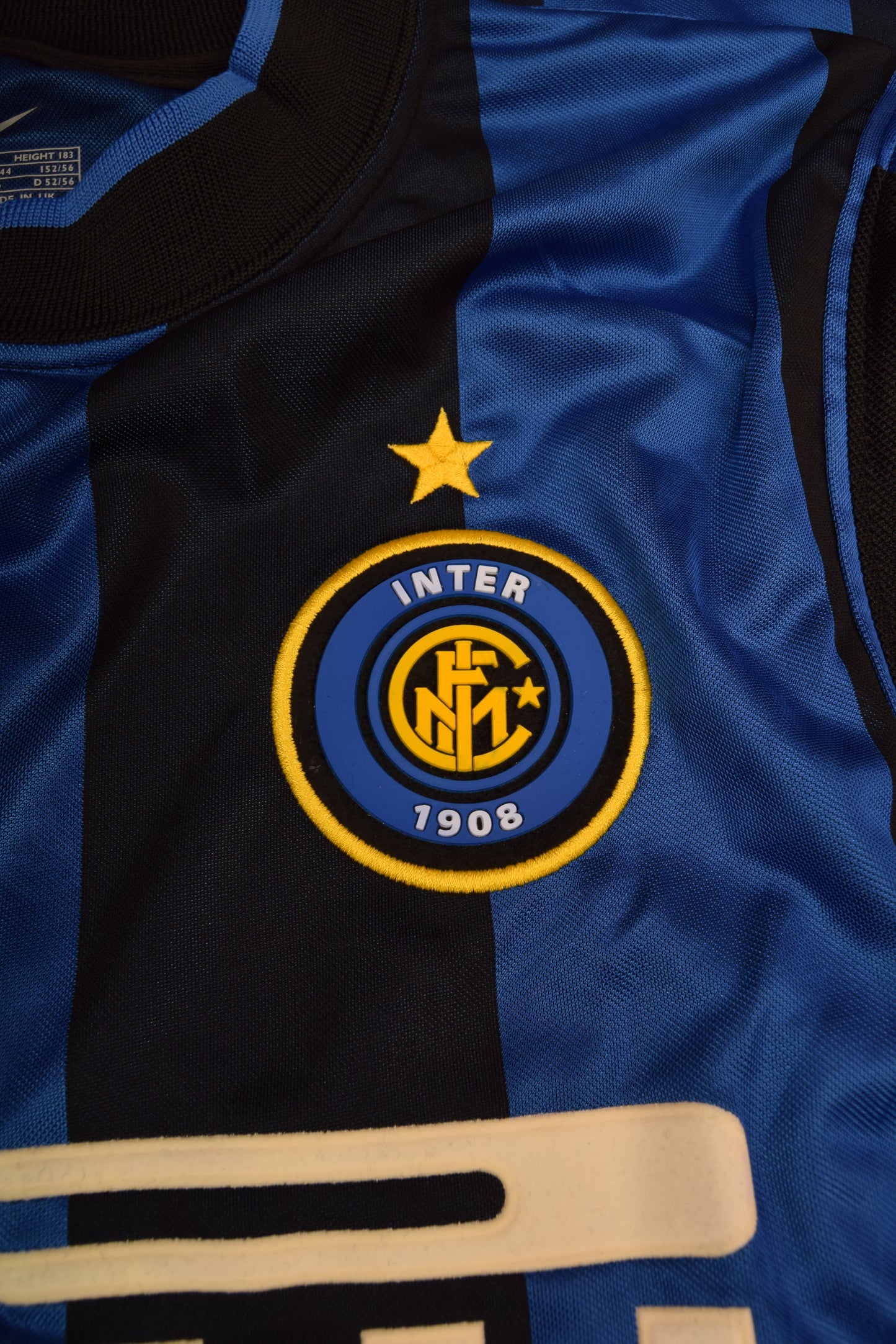 Authentic Inter Internazionale Milano Milan Nike Team 2000-2001 Home Football Shirt Black Blue Pirelli Size S Made in UK BNWT NOS OG DS DRI-FIT