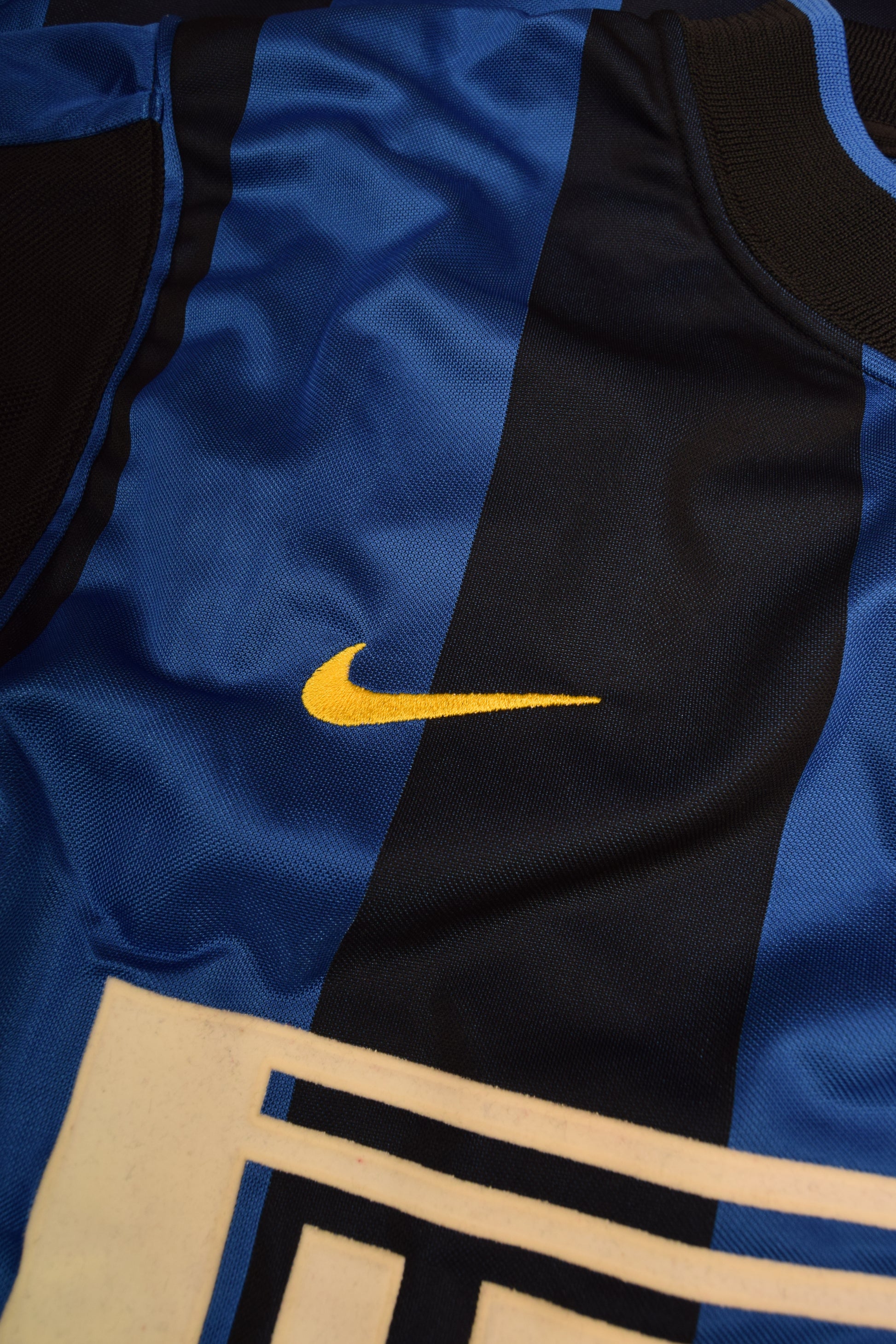 Authentic Inter Internazionale Milano Milan Nike Team 2000-2001 Home Football Shirt Black Blue Pirelli Size S Made in UK BNWT NOS OG DS DRI-FIT