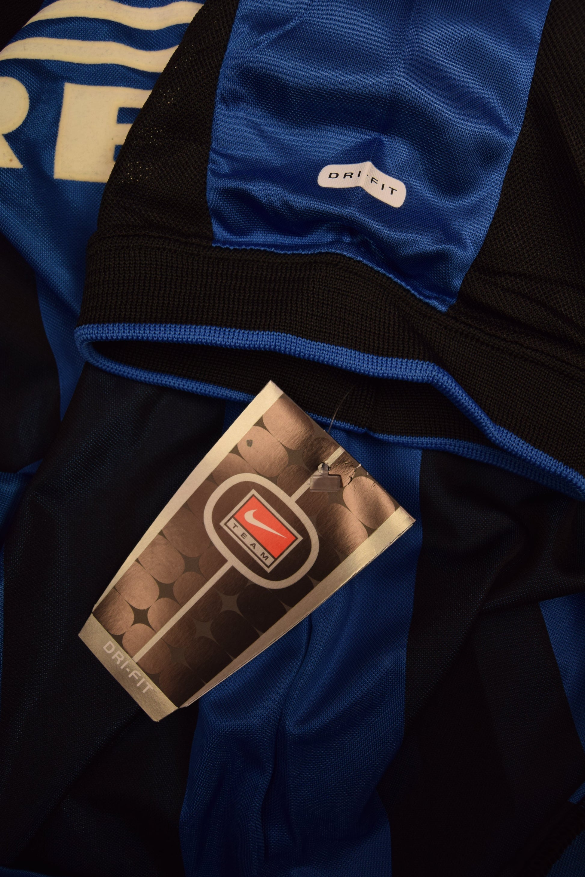 Authentic Inter Internazionale Milano Milan Nike Team 2000-2001 Home Football Shirt Black Blue Pirelli Size S Made in UK BNWT NOS OG DS DRI-FIT