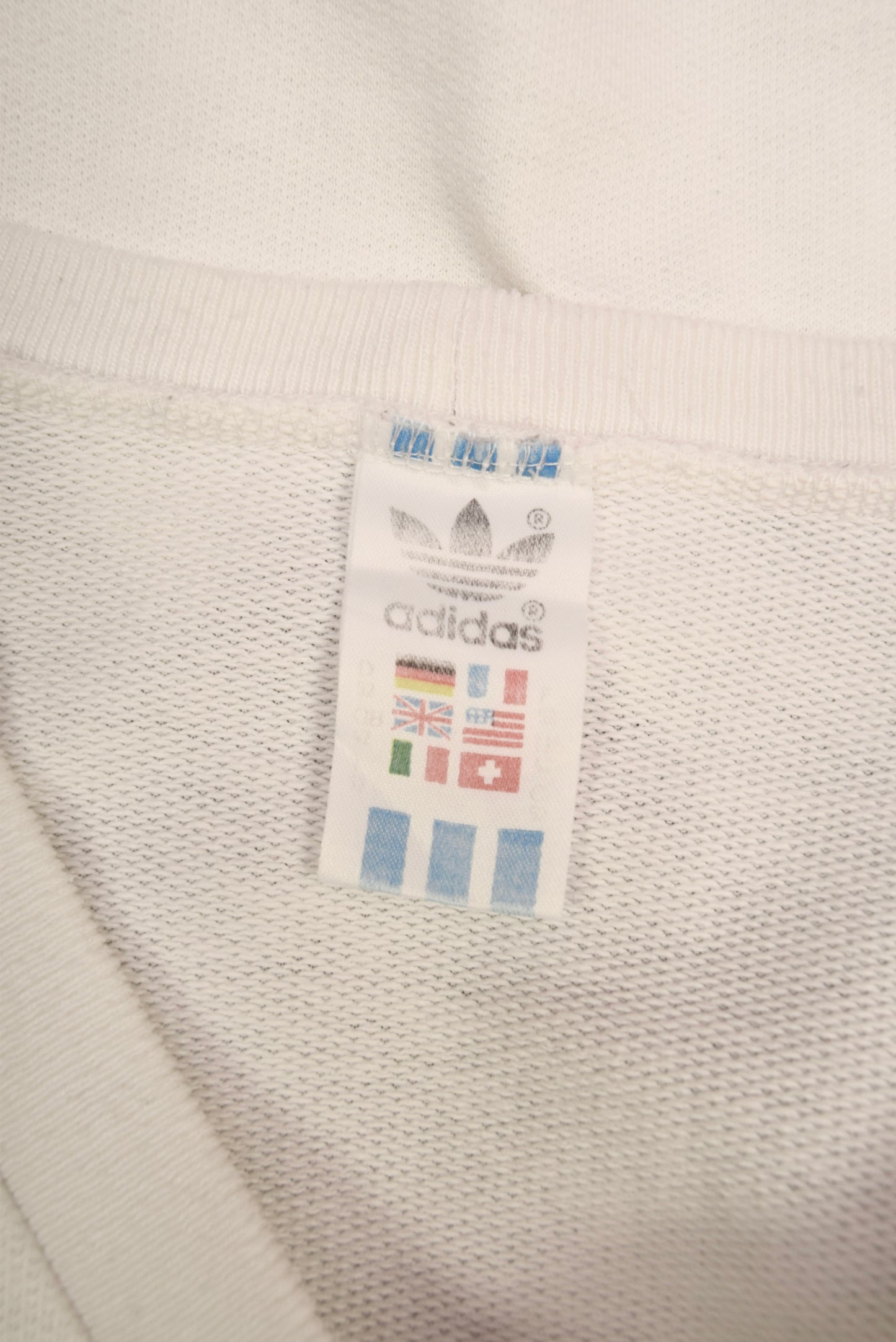 Vintage 80's Ivan Lendl Adidas Tennis Sweatshirt White Size S - M - L Cotton