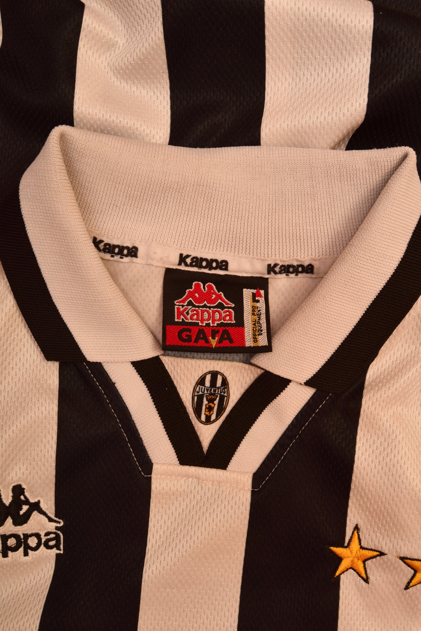 Juventus Kappa 1995 1996 1997 Home Football Shirt Made in Italy Size L Sony Black White