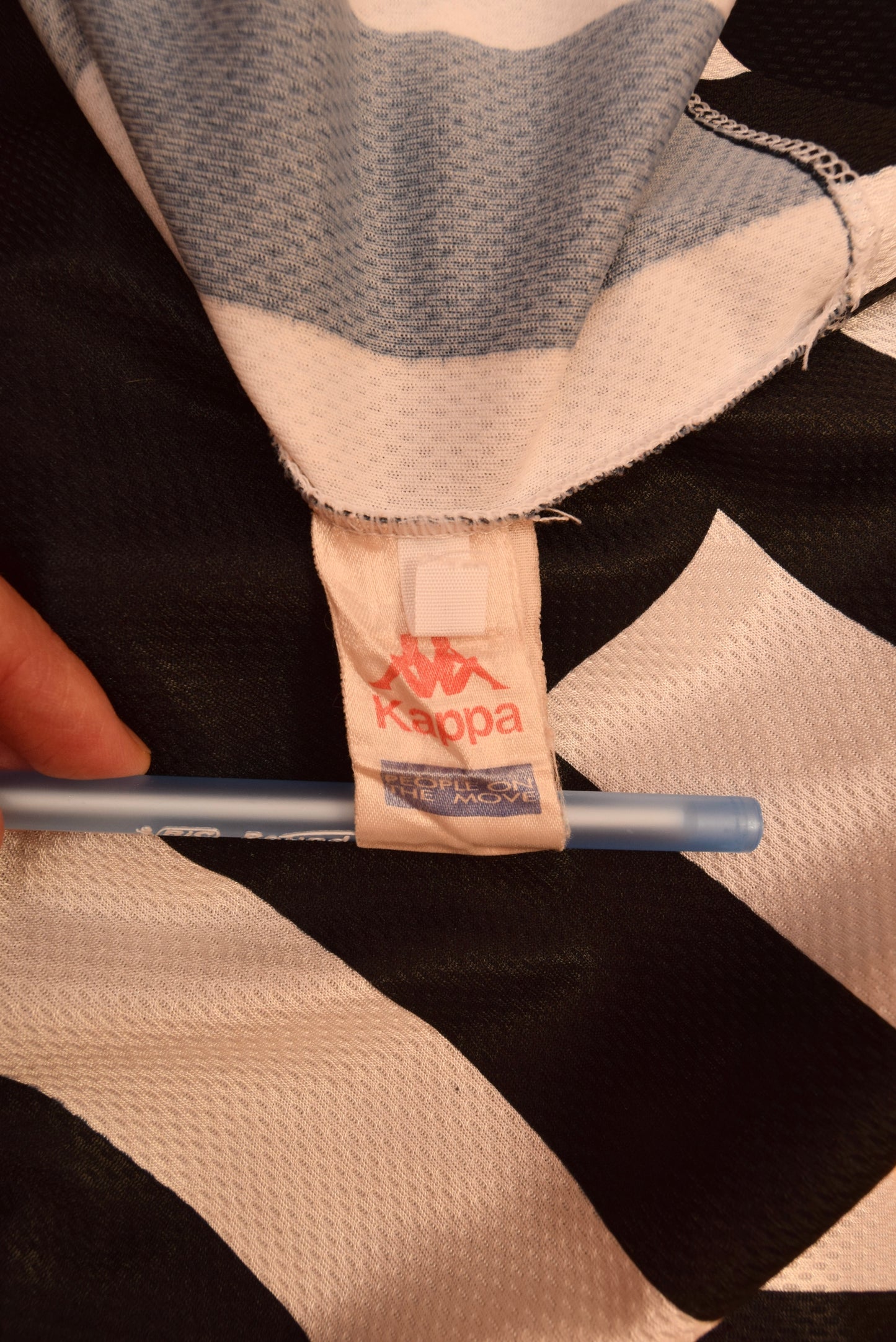 Juventus Kappa 1995 1996 1997 Home Football Shirt Made in Italy Size L Sony Black White