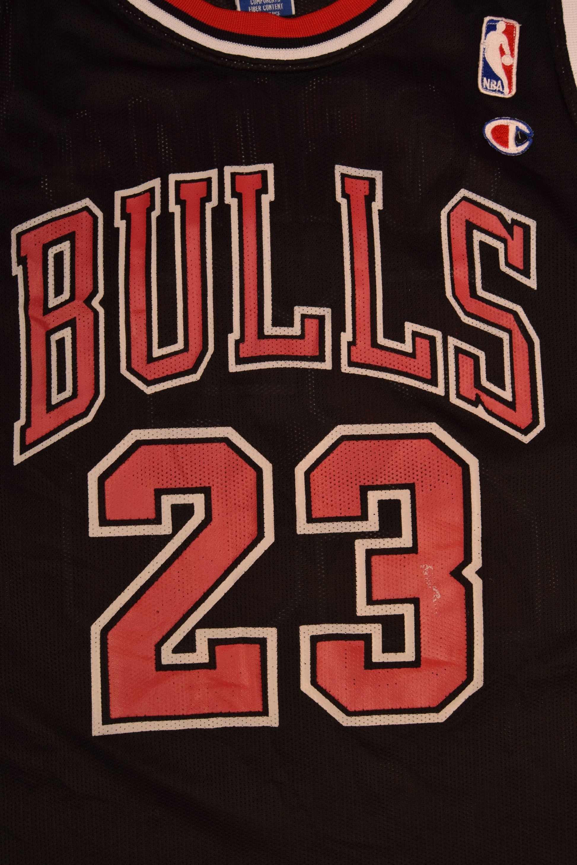 Michael Jordan Chicago Bulls Champion 23 1996 - 1997 Alternate Basketball Jersey NBA Black Size 50