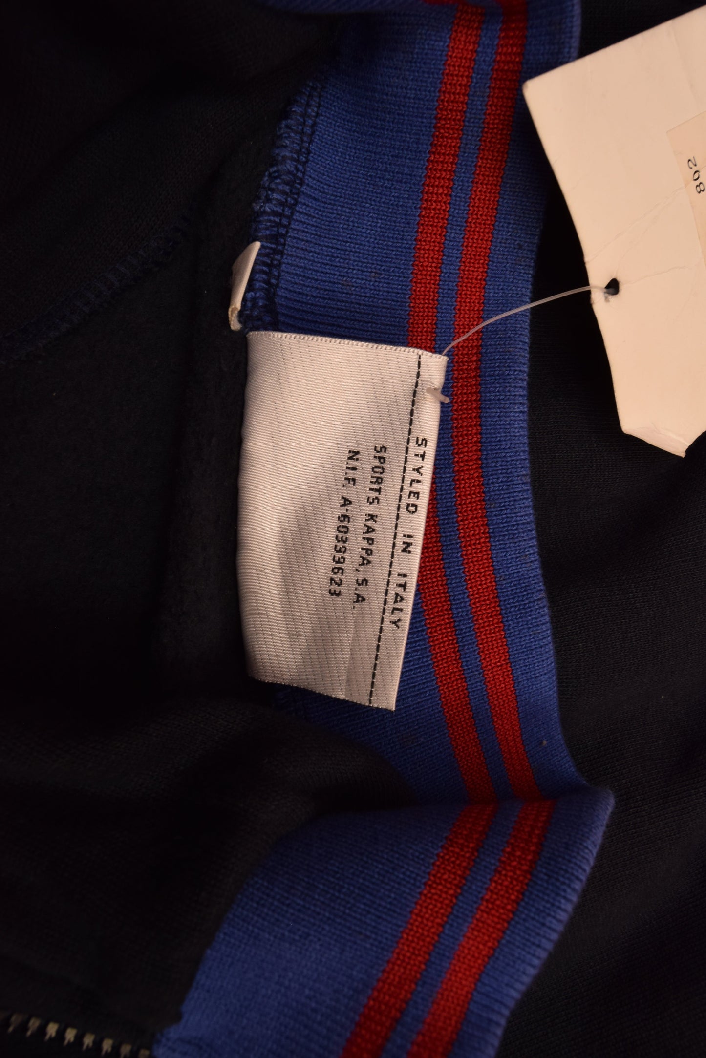 Rare Vintage N0S BNWT FC Barcelona Kappa Supporter Barça 1992-1995? Sweatshirt Size M Quarter 1/4 Zip Deadstock