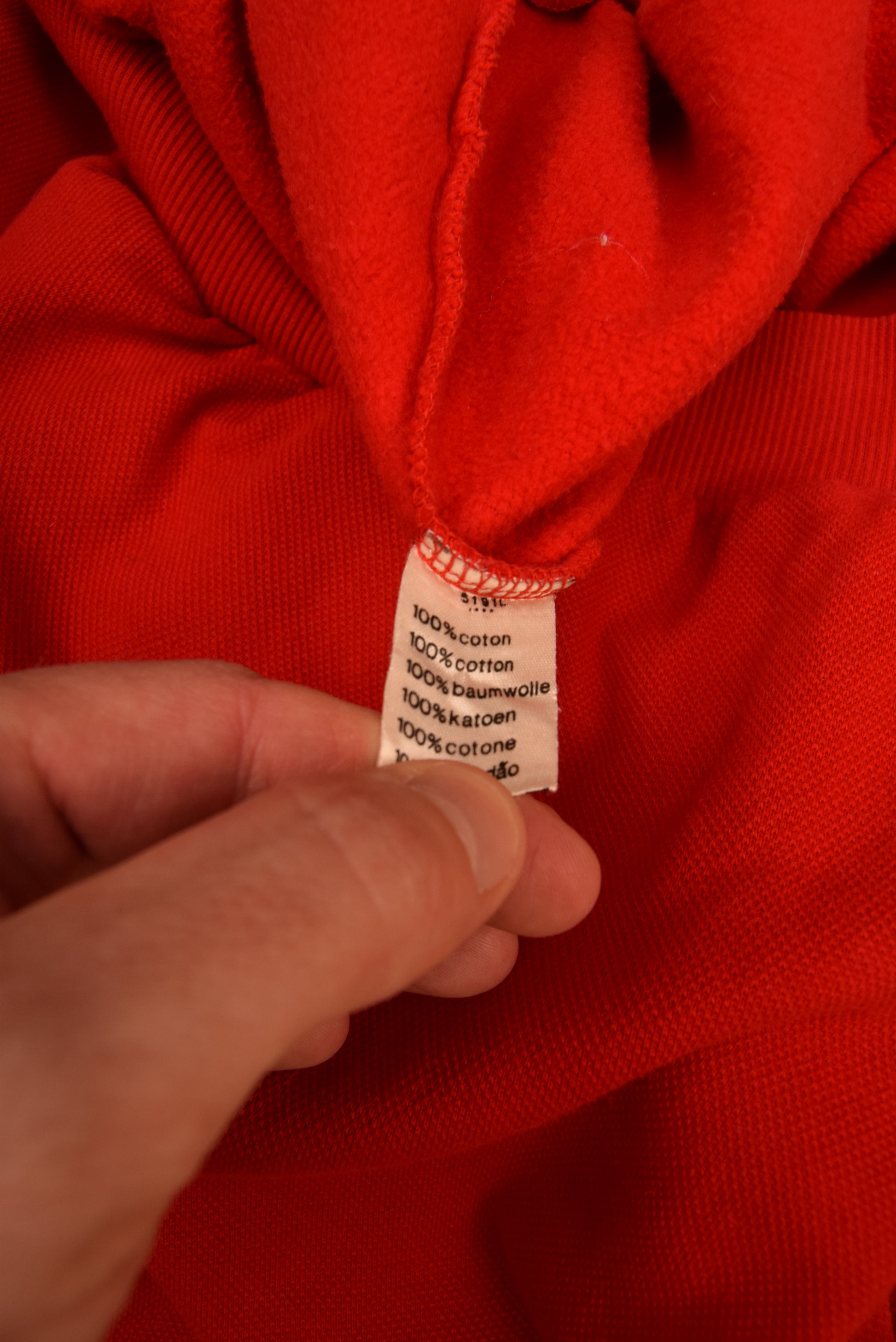 Vintage 80's Lacoste La Chemise Pique Red Made in France 100% Cotton Size XL XXL