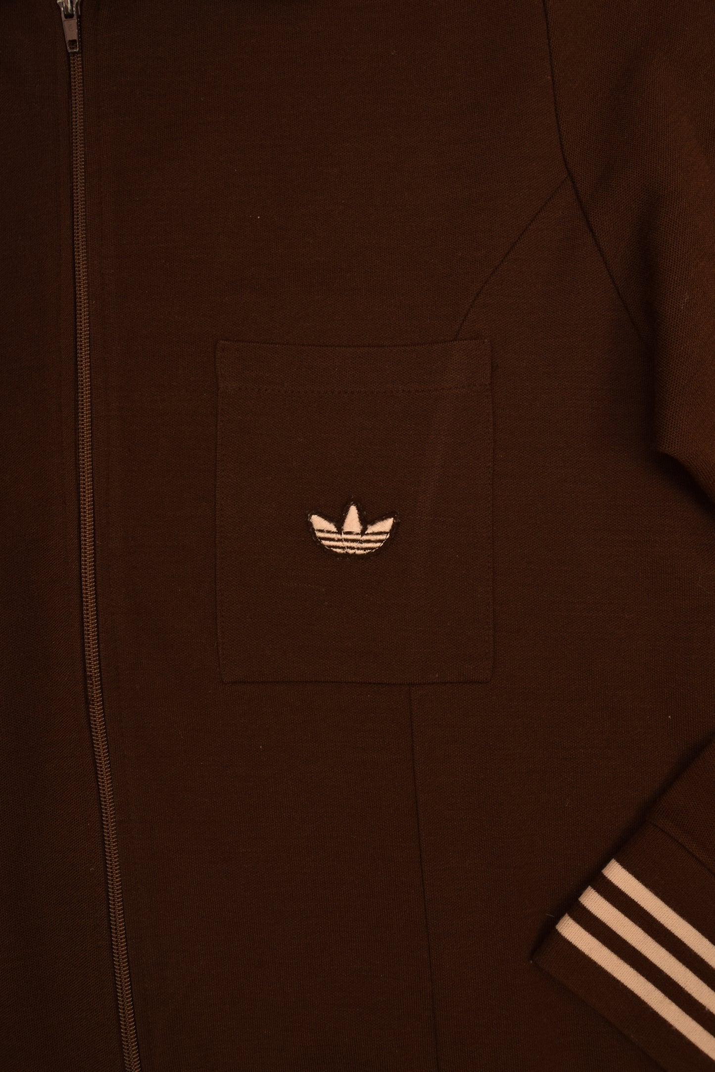 Vintage 70's Adidas Ein Schwahn - Erzeugnis Jacket Brown Size M
