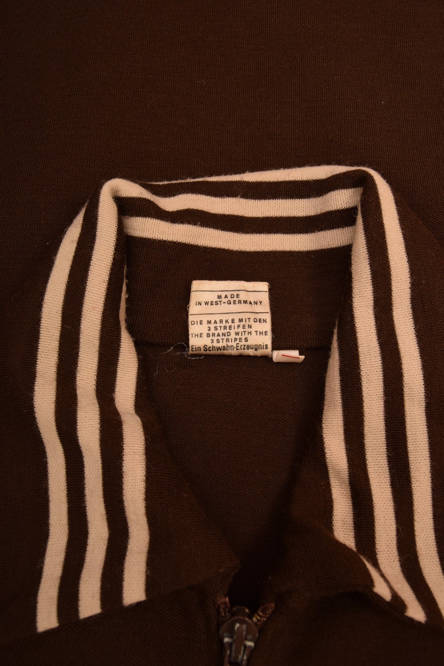 Vintage 70's Adidas Ein Schwahn - Erzeugnis Jacket Brown Size M