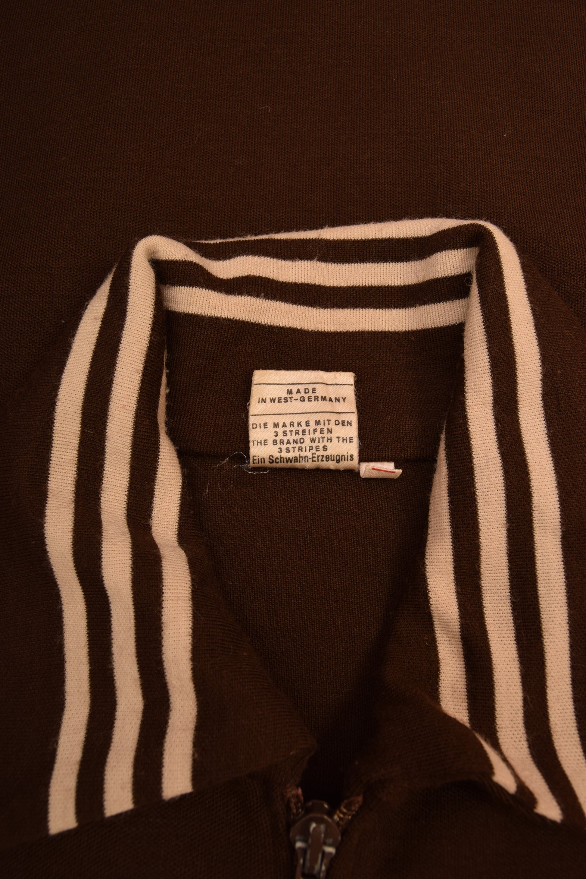 Vintage 70's Adidas Ein Schwahn - Erzeugnis Jacket Brown Size M