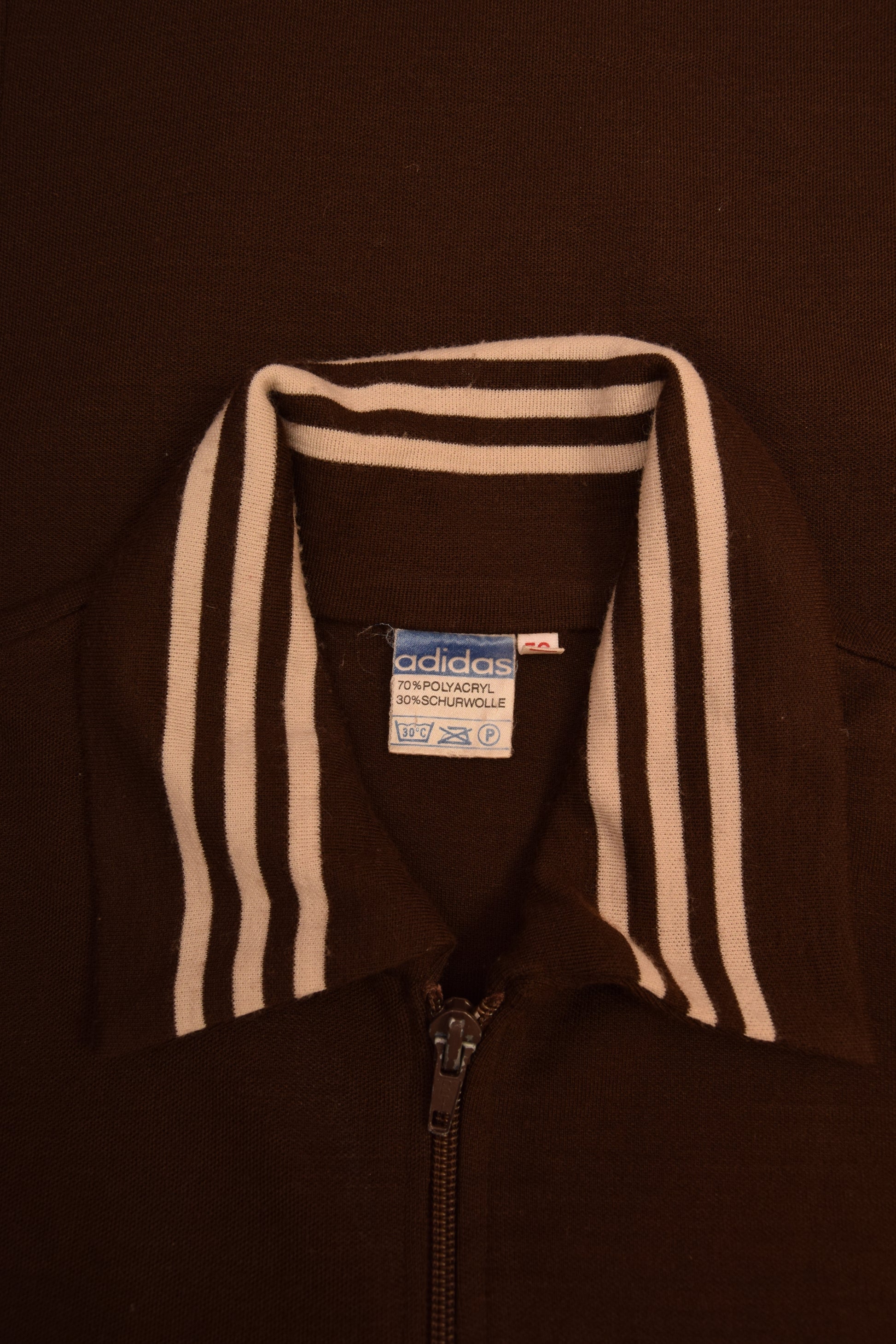Vintage 70's Adidas Ein Schwahn - Erzeugnis Jacket Brown Size M