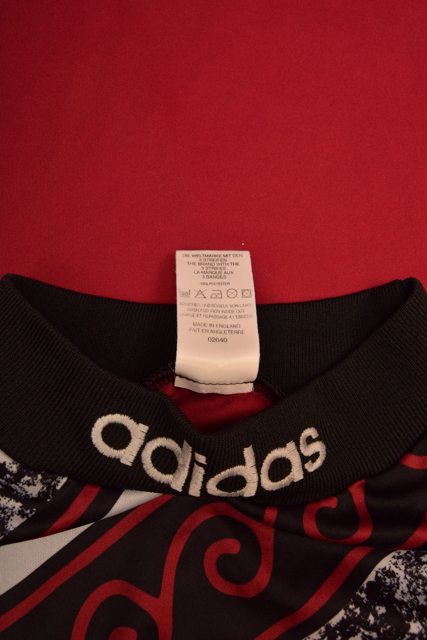 90's Adidas Etrusco Goalkeeper Football Shirt Template 1990 - 2000 Made in England Size XL Burgundy Black Grey Long Sleeve