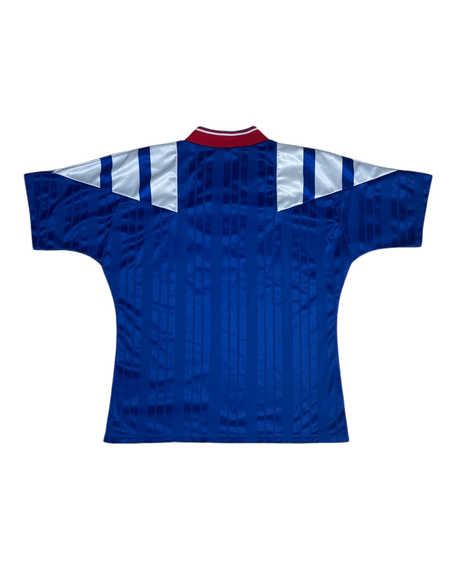 Glasgow Rangers Adidas Equipment 1992 1993 1994 Home Football Shirt McEwan's Lager Size 42''-44''/L Made in UK Blue