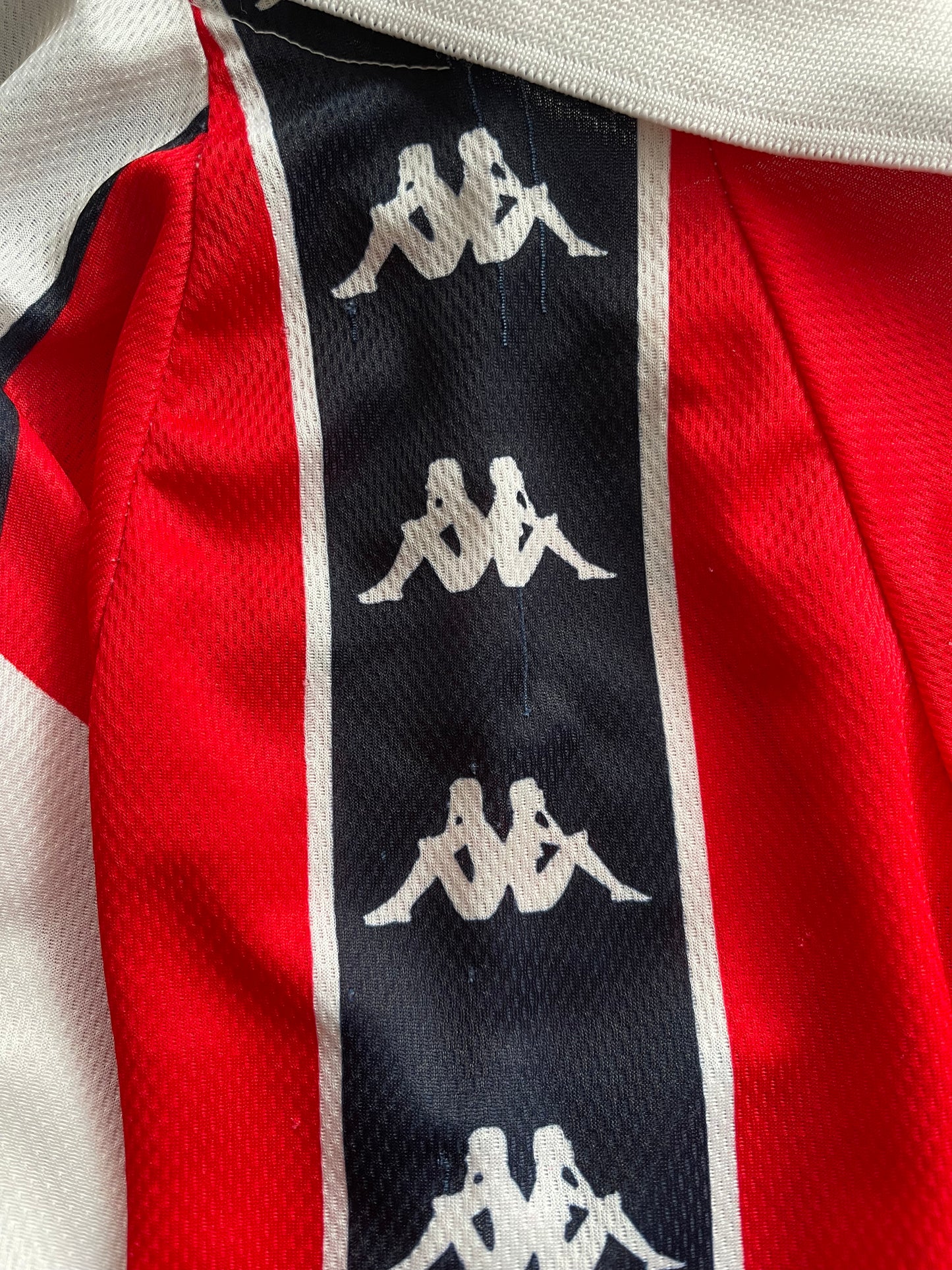 Vintage FK Crvena Zvezda Red Star Belgrade 1995-1997 Football Home Shirt Size S Made in Italy Long Sleeve Red White