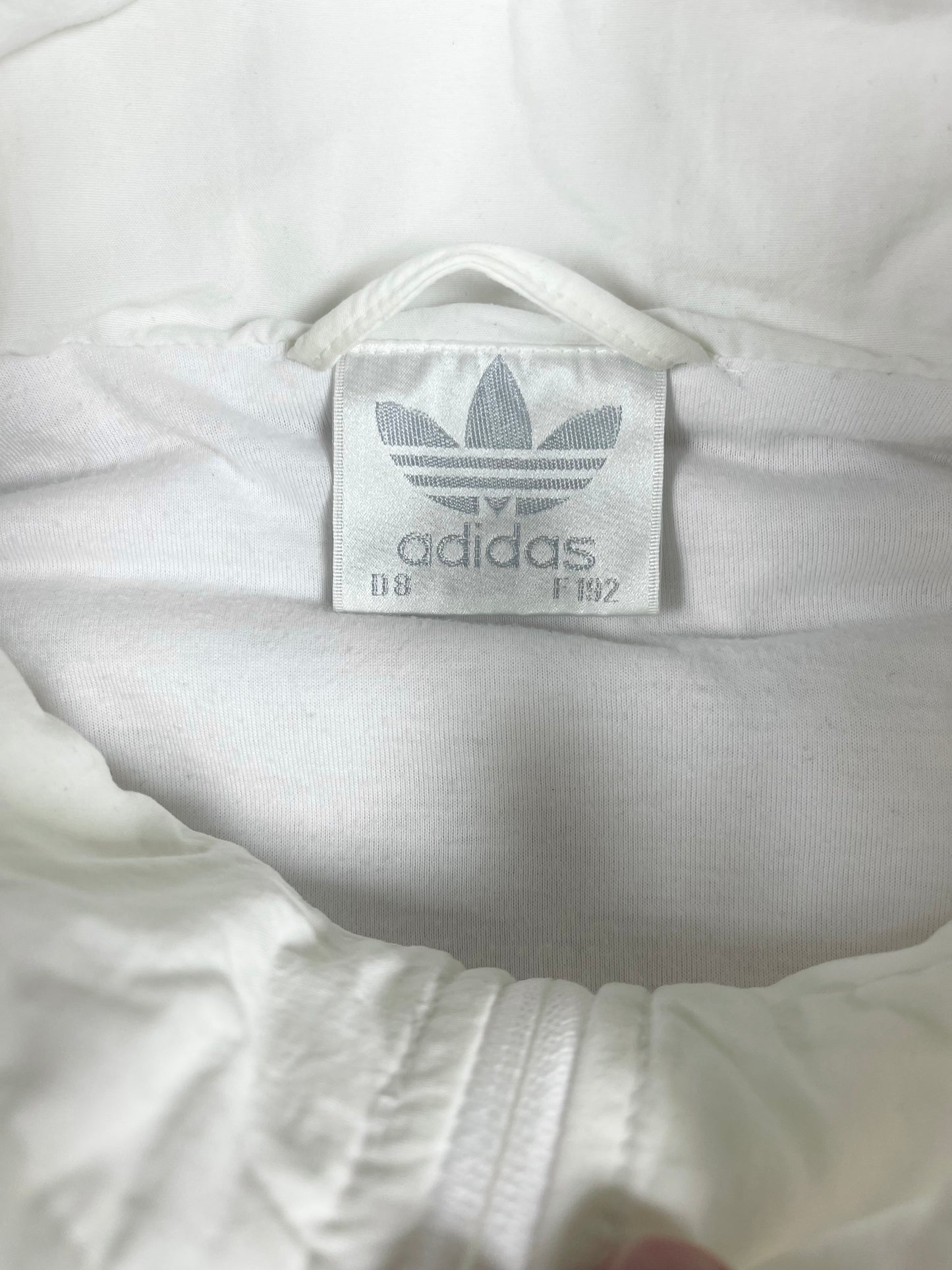 Vintage Germany Deutschland Adidas Jacket / Shell 1992 1993 1994 White