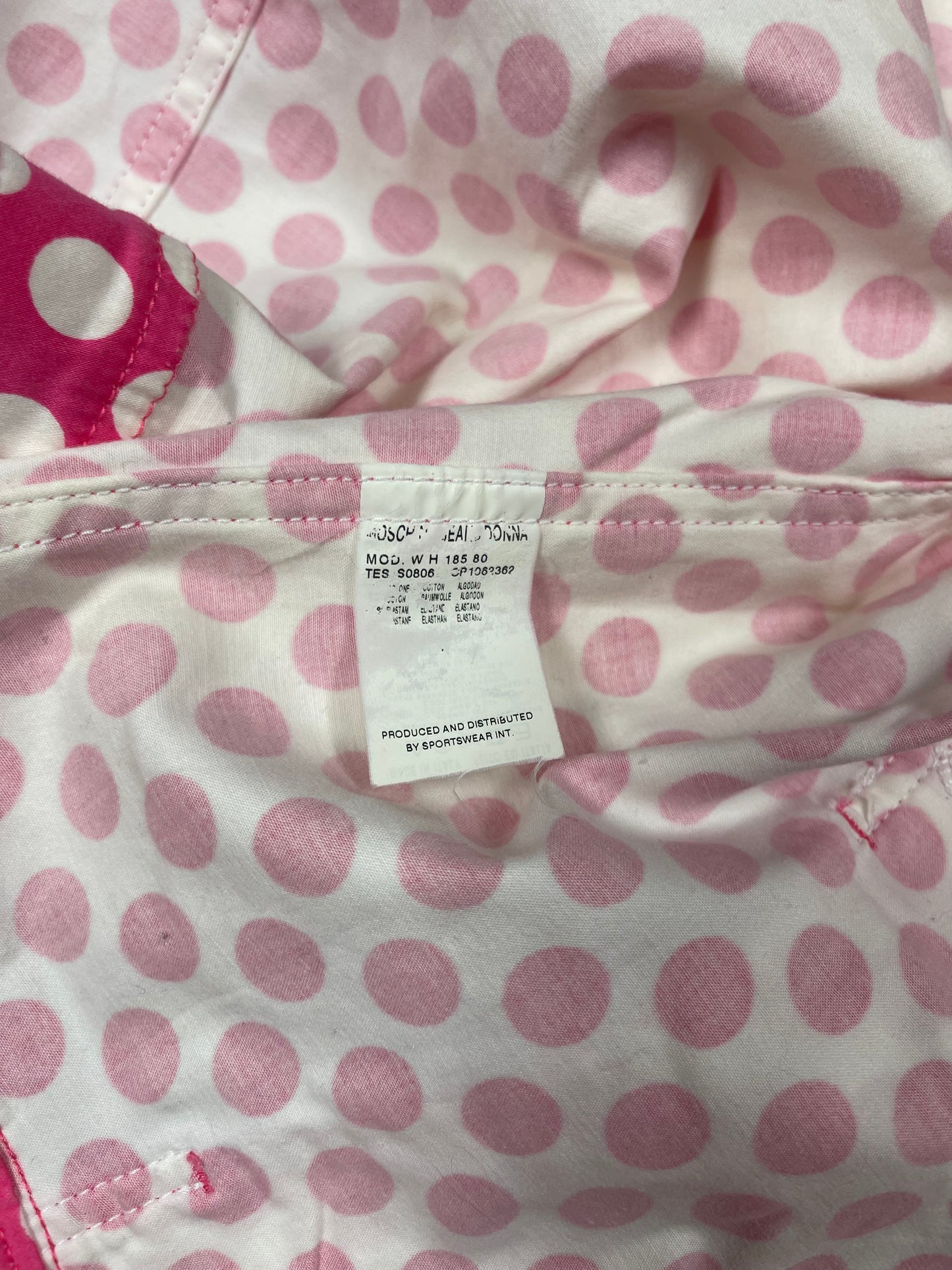 Y2K Vintage Moschino Pink Dots Jacket Made in Italy Size S-M