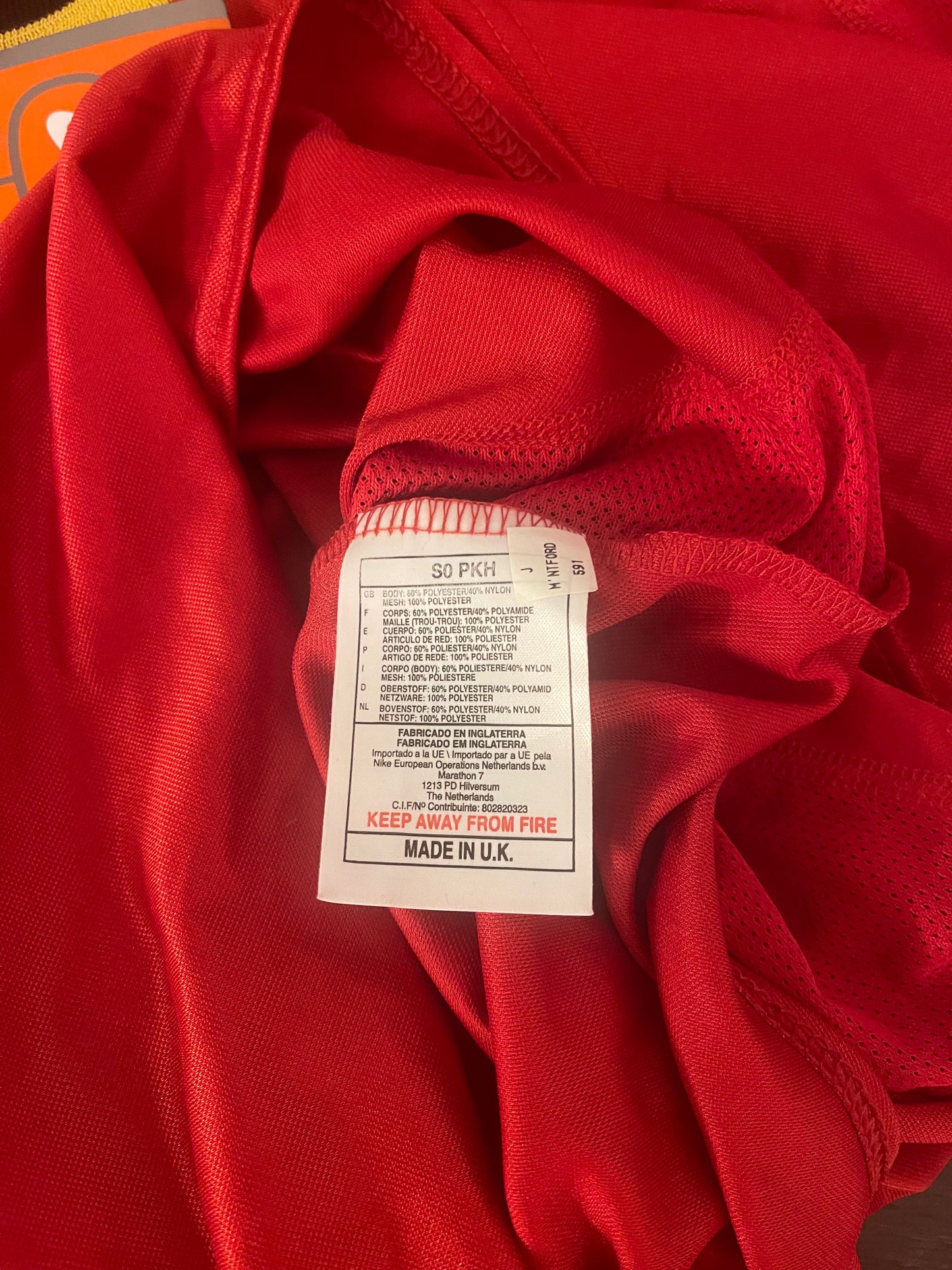 🇧🇪⚽️New Authentic Vintage Belgium Nike 2000 - 2001 Home Football Shirt Size XL Red BNWT Deadstock NOS