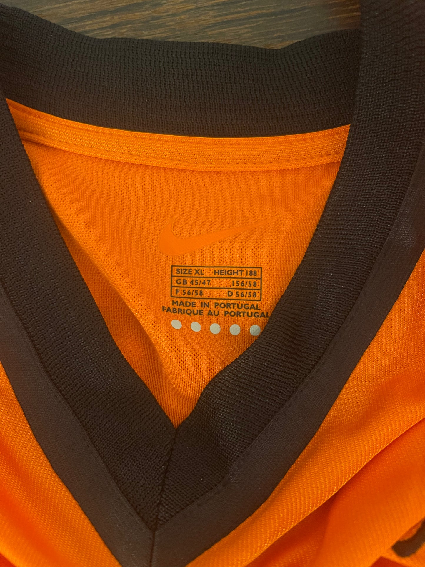 🇳🇱⚽️New Authentic Netherlands Nike Dri Fit 2000 - 2001 Home Football Shirt Orange BNWT NOS Deadstock Size XL
