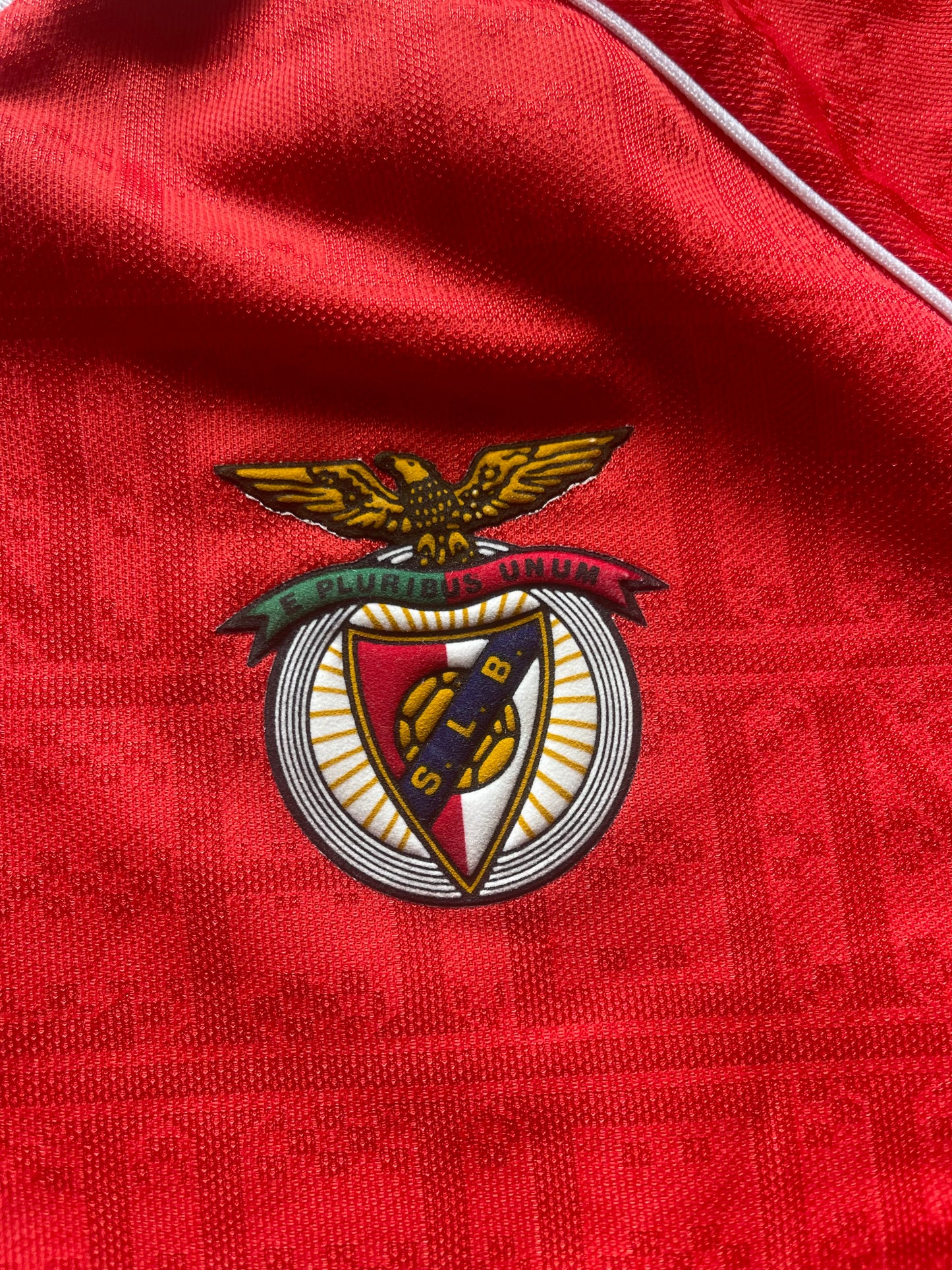 Vintage Benfica Lisbon Lisboa Hummel 1990 1991 Home Football Shirt Red Size L Made in England FNAC SLB