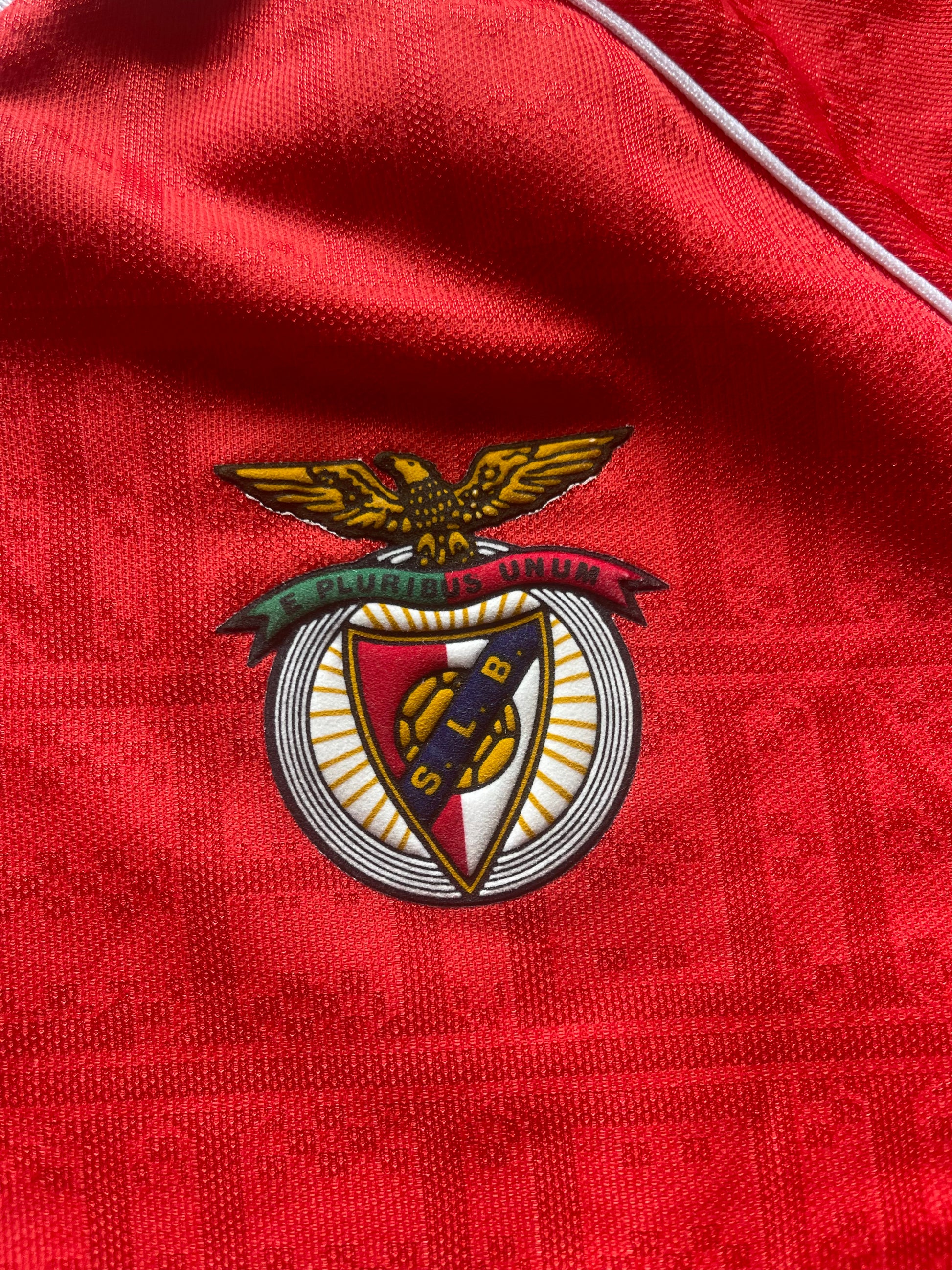 Vintage Benfica Lisbon Lisboa Hummel 1990 1991 Home Football Shirt Red Size L Made in England FNAC SLB