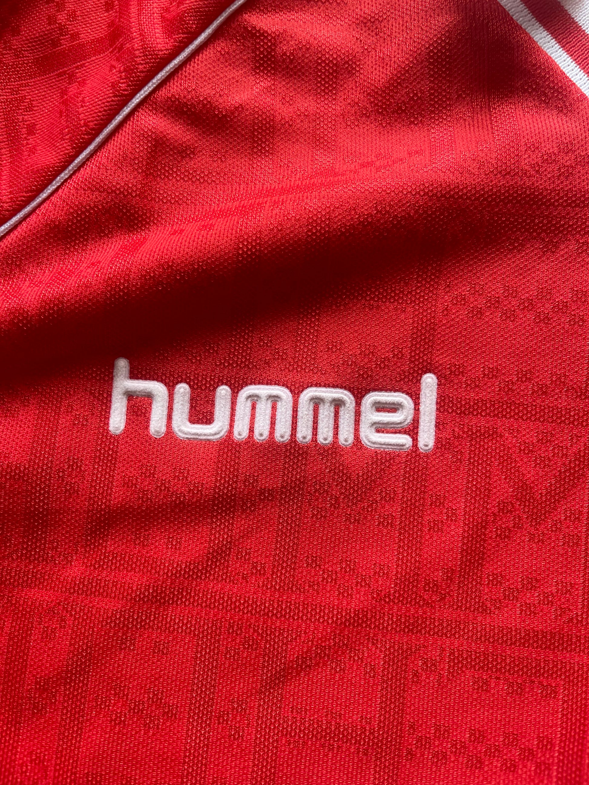 Vintage Benfica Lisbon Lisboa Hummel 1990 1991 Home Football Shirt Red Size L Made in England FNAC SLB