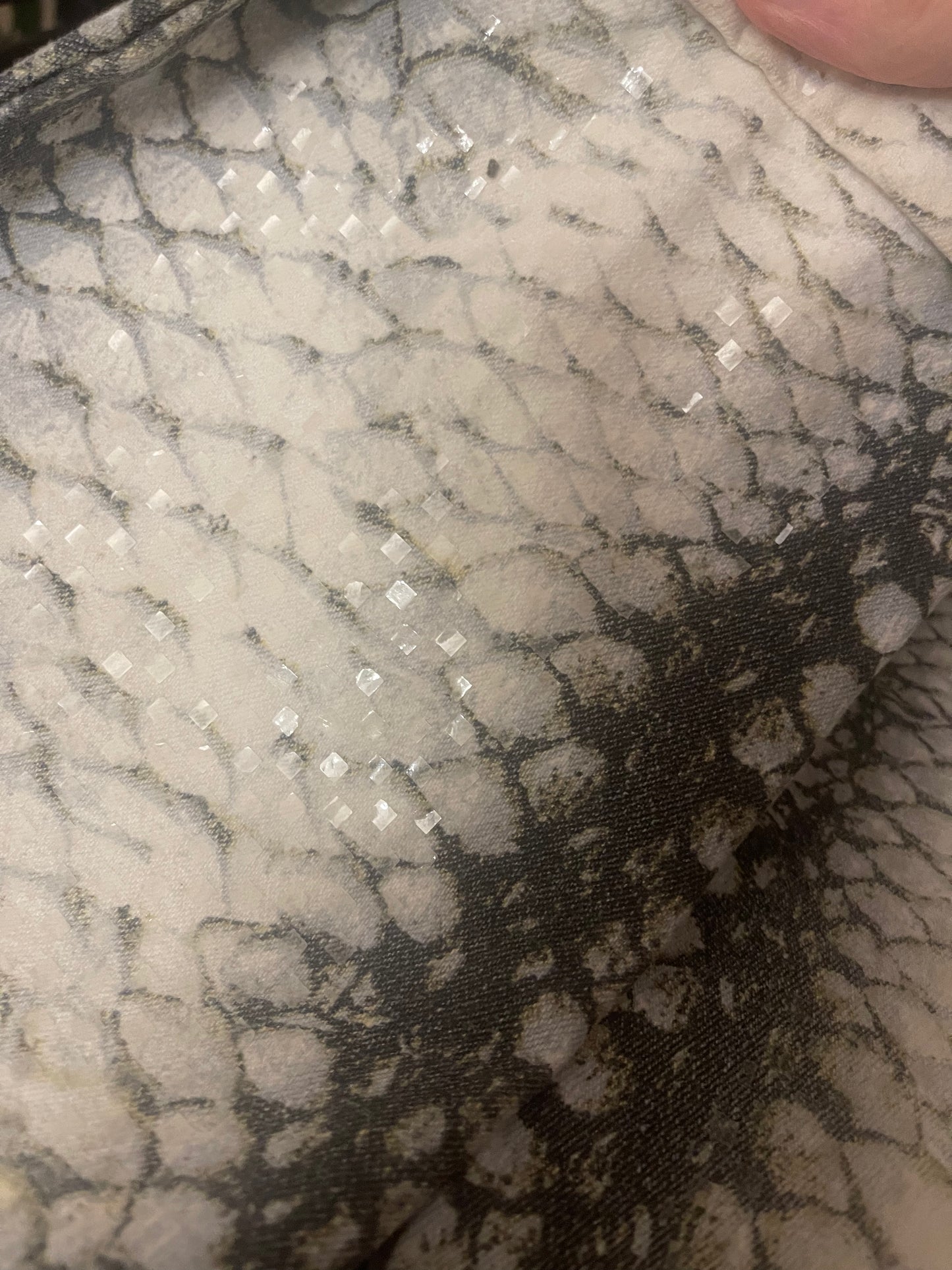 Vintage Roberto Cavalli Jeans Pants Made in Italy Size L Snakeskin Pattern Shiny Scales