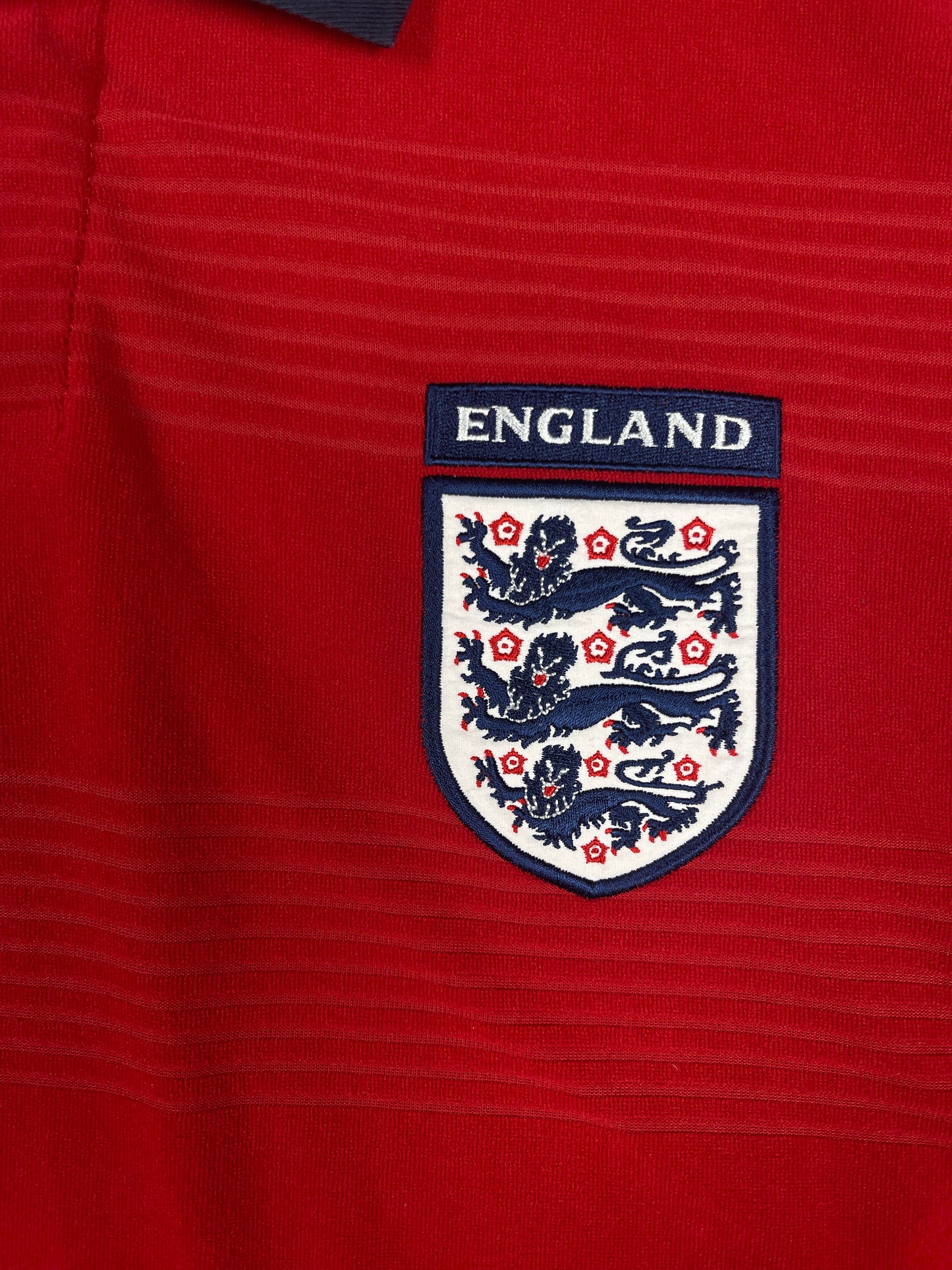 🏴 ⚽️ Vintage England Umbro 1999 - 2001 Away Football Shirt Red Size XL Form UV