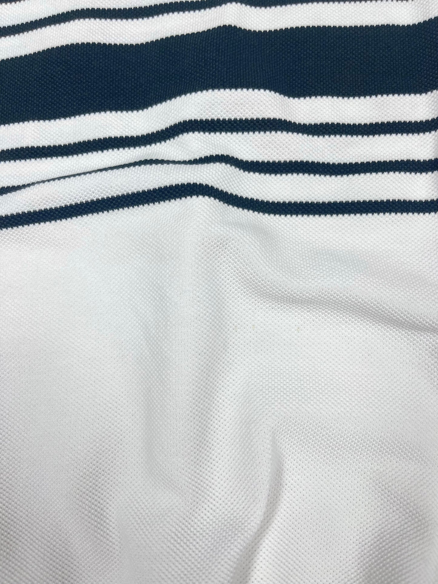 Vintage 80's Lacoste Chemise Pique Tennis Embroidered Sweatshirt Crew Neck Made in France Size L - XL White
