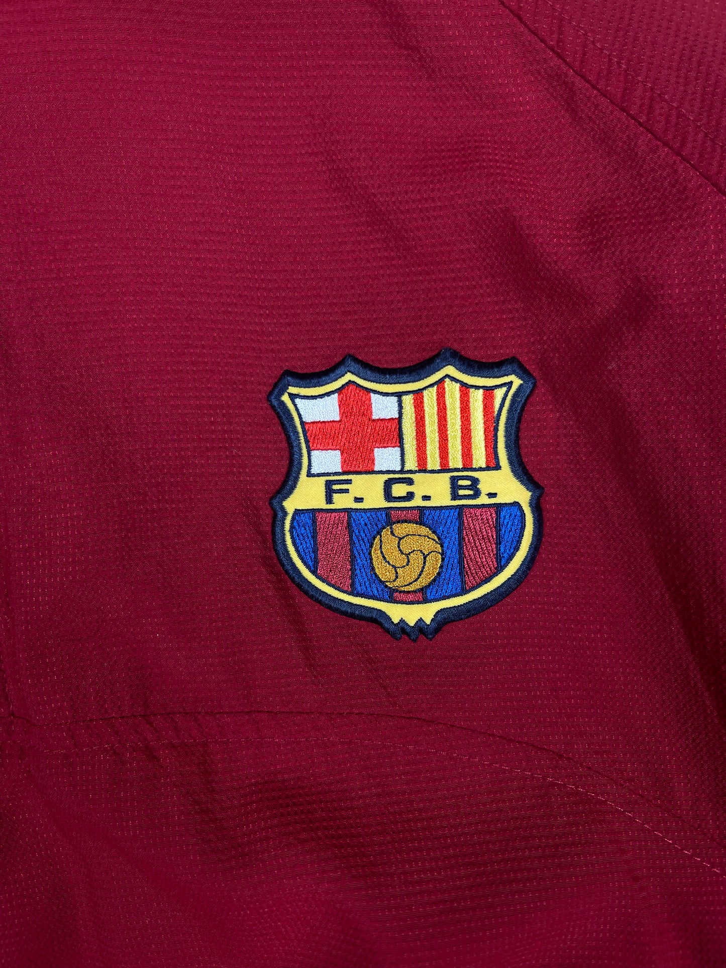 Y2K Barcelona Nike Team 2000 - 2001 Reversible Drill Top 1/4 Zip Red Blue Polyester Nylon Size XL
