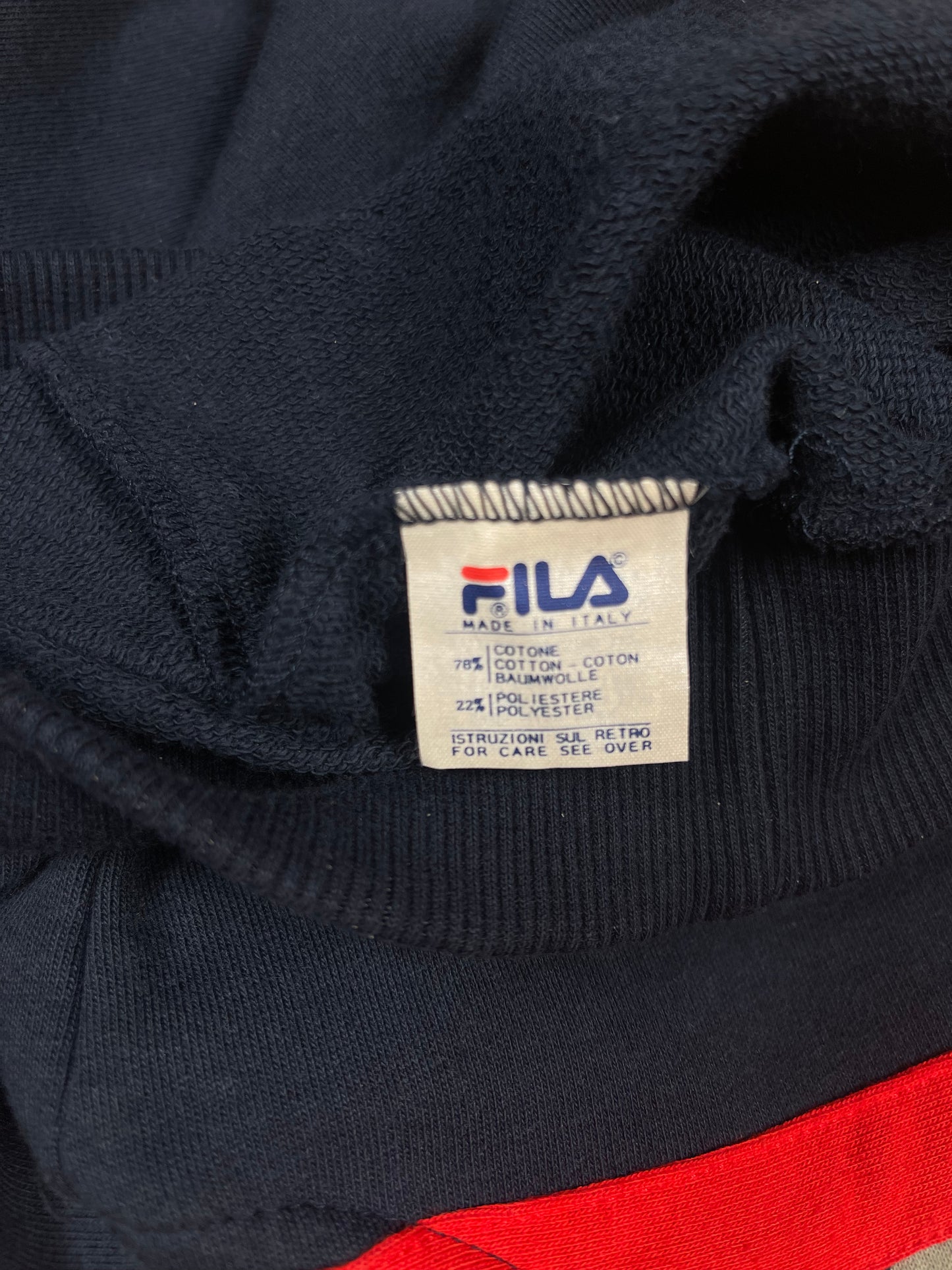 Vintage 90's Fila Tennis Vest Made in Italy Blue Abstract Pattern Size XL - XXL