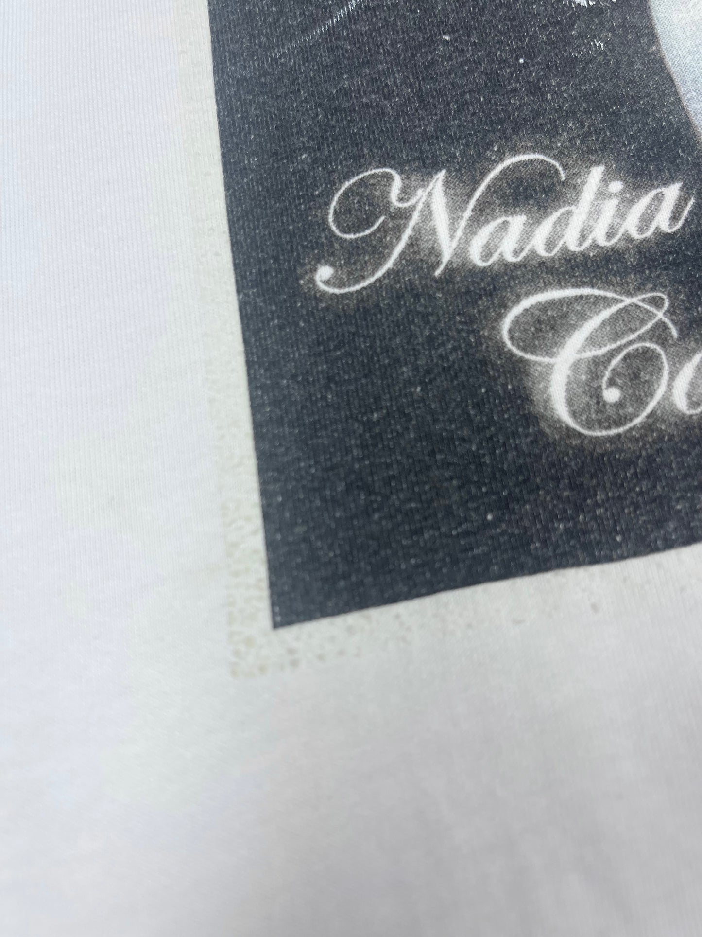 š¤øāāļøš Y2K Nadia Comaneci Perfect Ten Olympics Adidas Originals T-Shirt White Size M - L Gymnastics